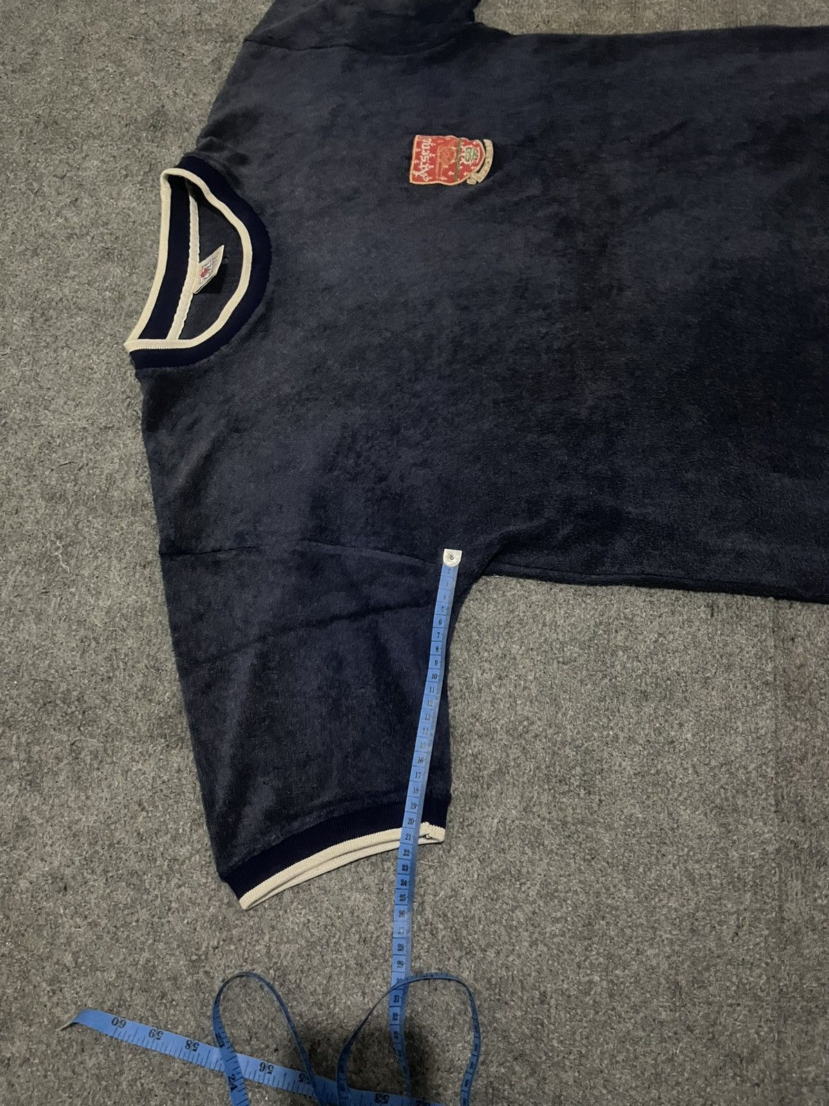 Japanese Brand Metre 80s Velvet Arsenal Logo Tee Vintage Size US L / EU 52-54 / 3 - 12 Thumbnail