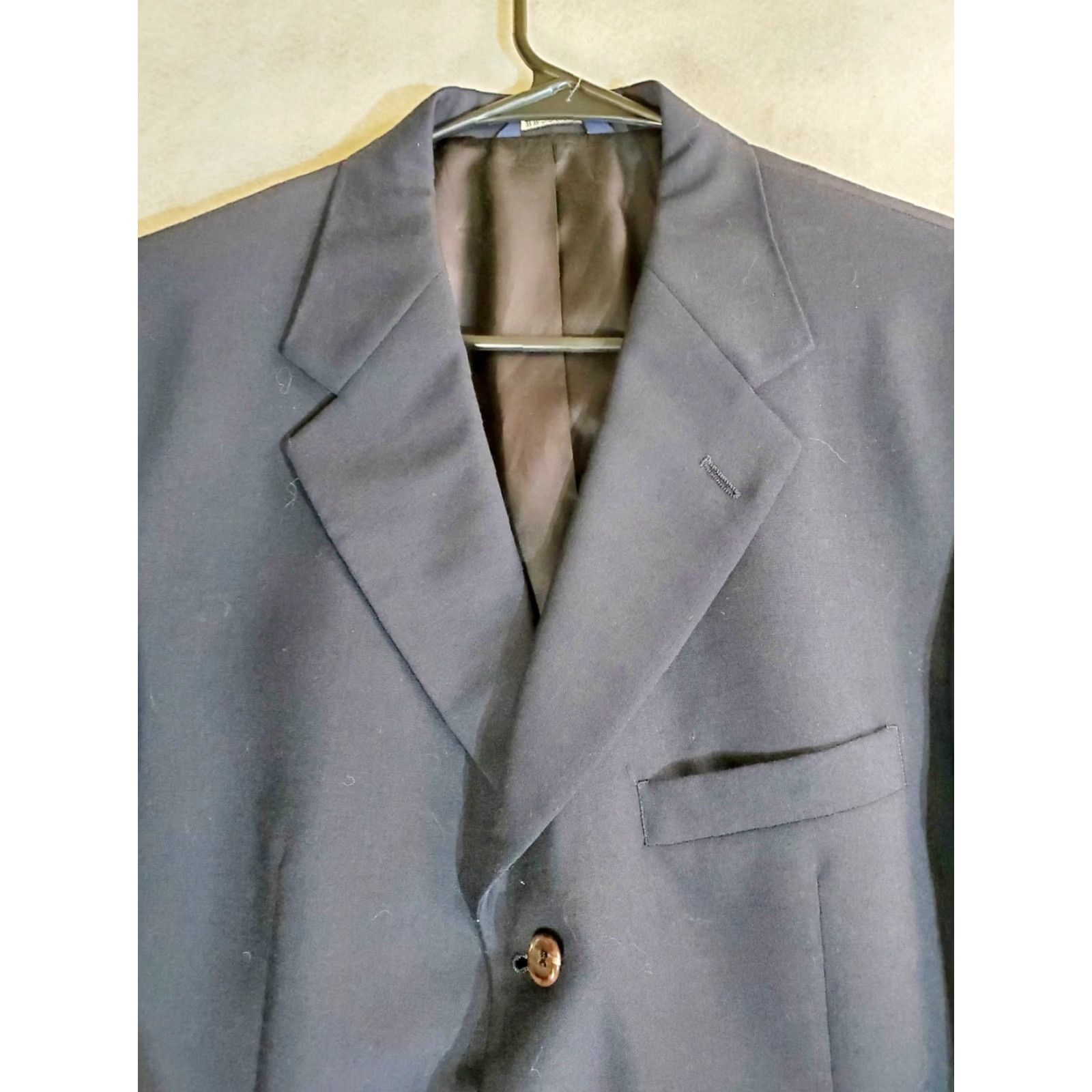 Brooks Brothers Brooks Brothers Suit Jacket 40R Blue Mens Single-Breasted 3 Button Stretch Wool Lycra Regular Coat Blazer Dynamic Size 40R - 2 Thumbnail