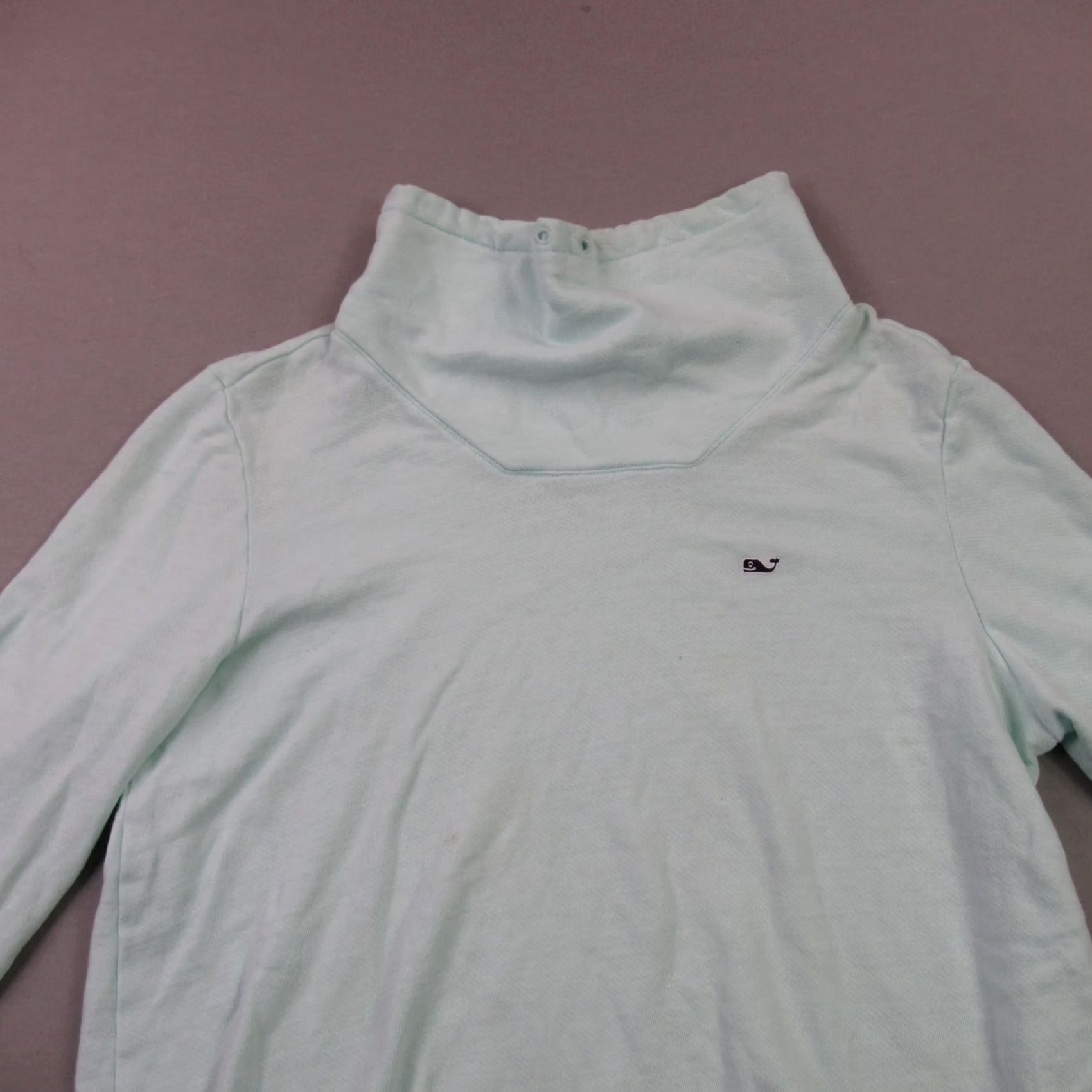 Vineyard Vines Vineyard Vines Sweater Womens Small High Nick Green Long Sleeve Pullover Shirt Size S / US 4 / IT 40 - 3 Thumbnail