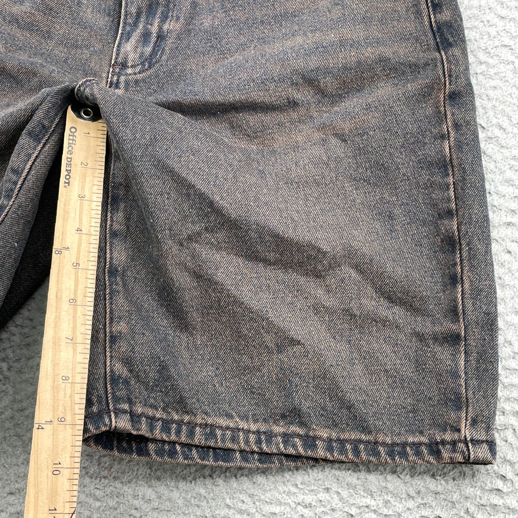 Vintage VINTAGE Simple Society Baggy Bermuda Jorts 9 Dirty Wash Skater Y2k Grunge Streetwear 90s Shirt Womens 32 Blue Denim 90s Y2K Tr Size ONE SIZE - 4 Thumbnail
