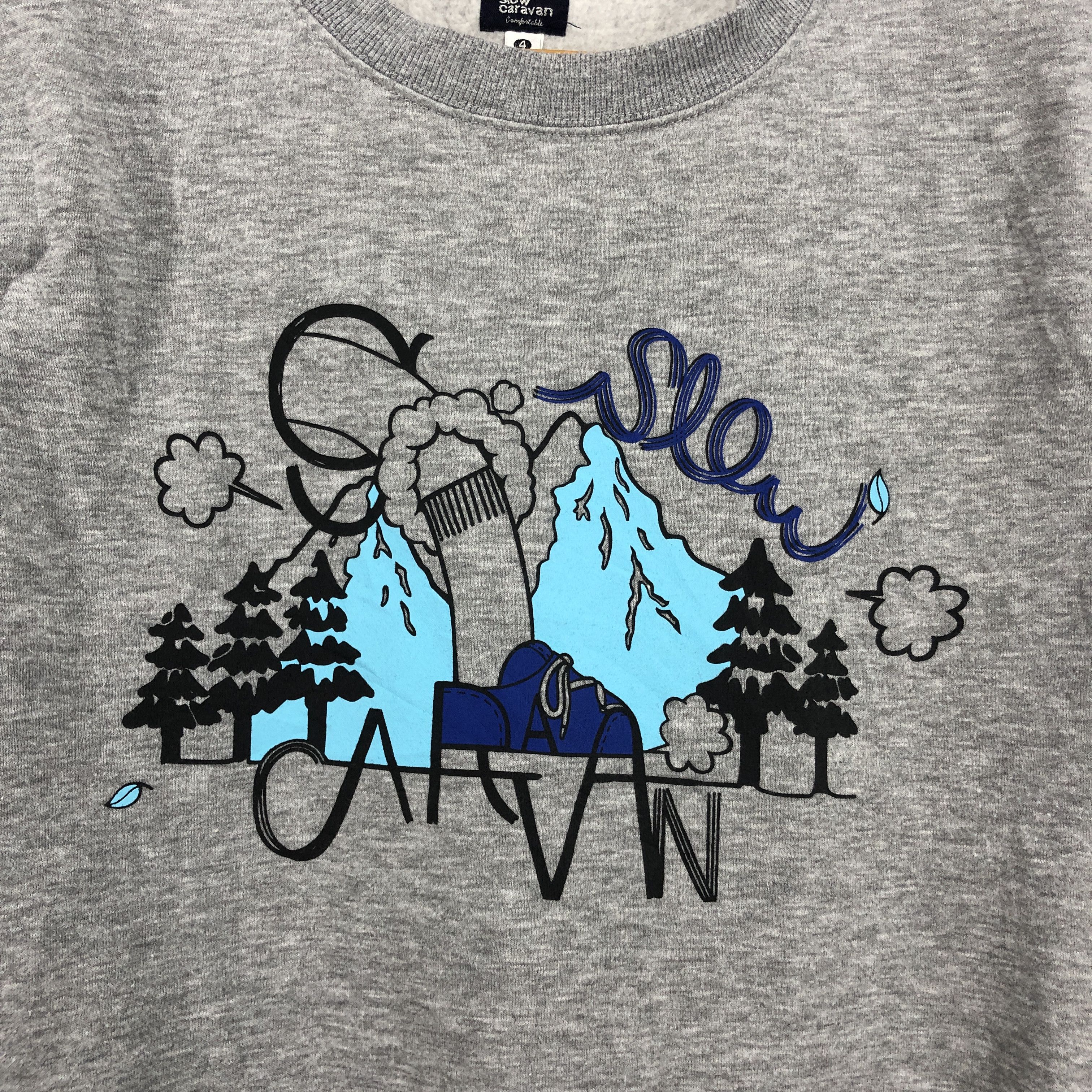 go slow caravan GO SLOW CARAVAN Pouch Pocket Sweatshirt #0691/AD Size US M / EU 48-50 / 2 - 4 Thumbnail