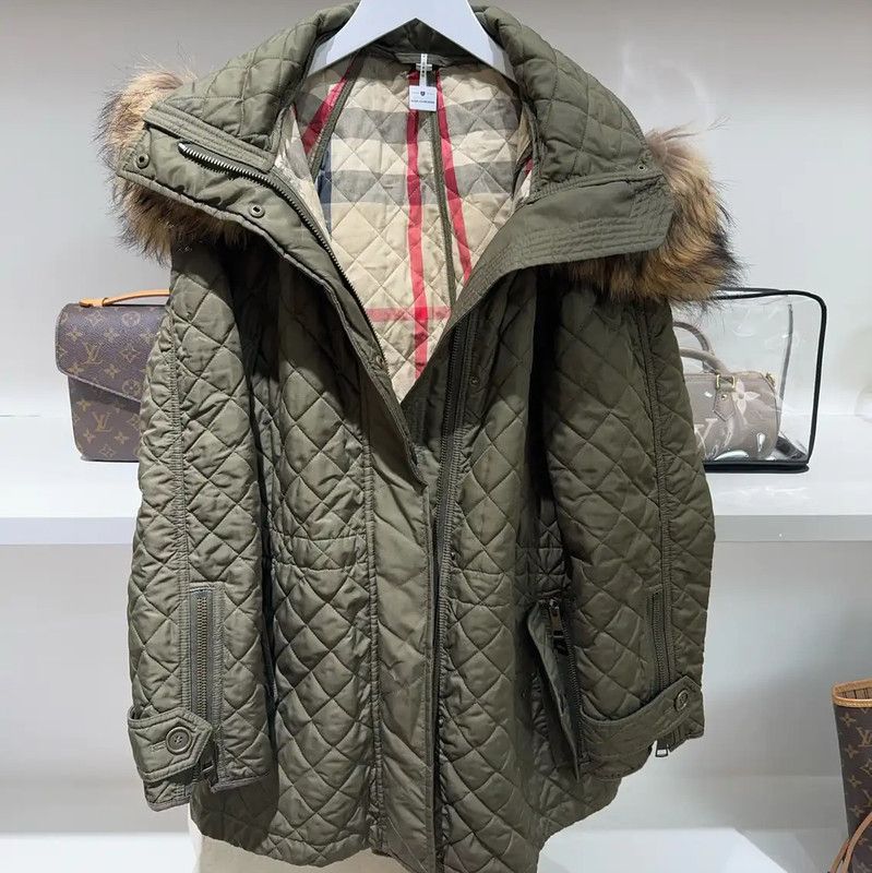 Burberry Burberry Green Women's Winter Cotton Jacket Size M / US 6-8 / IT 42-44 - 1 Thumbnail