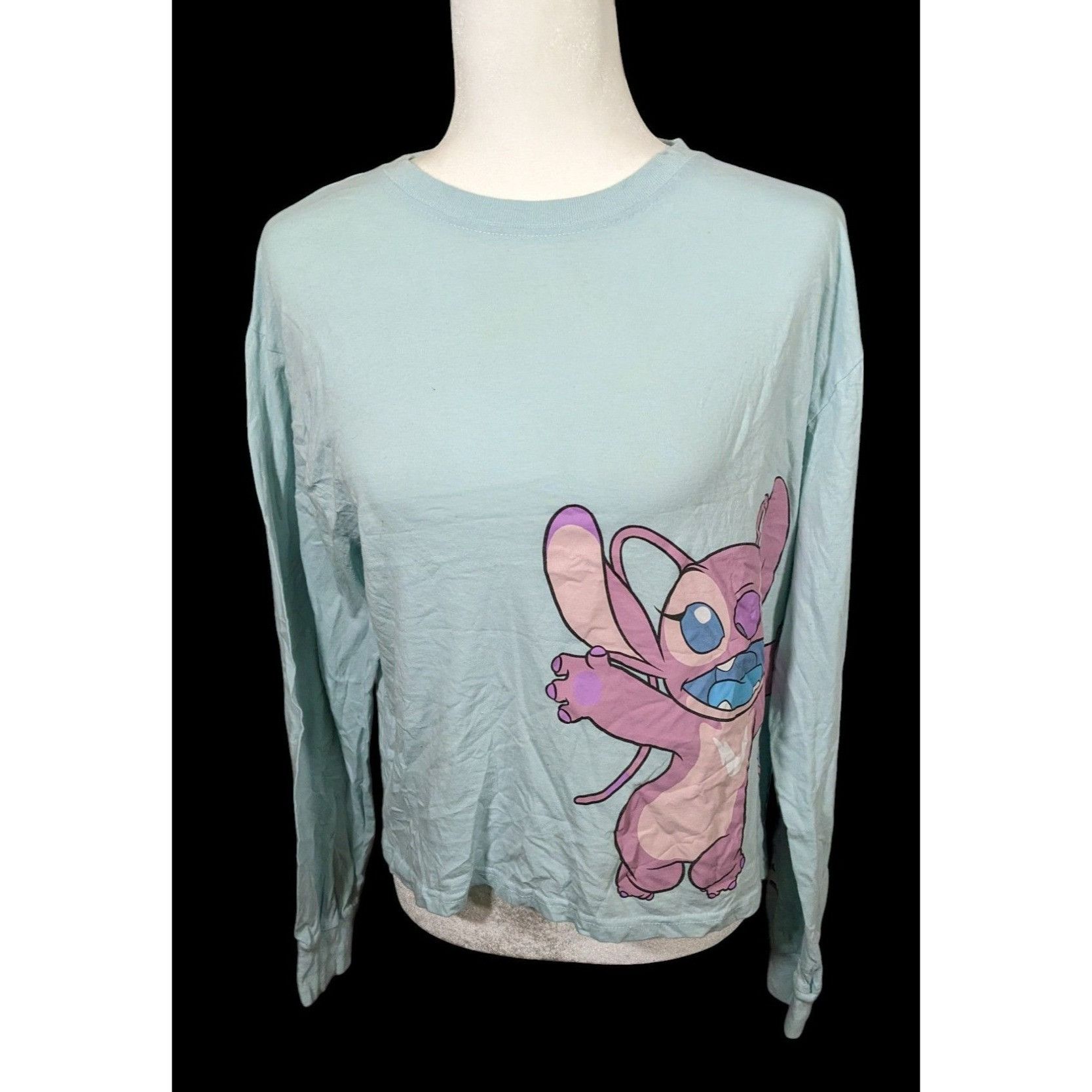 Disney Disney Stich And Angel Blue Long Sleeve Top Size M / US 6-8 / IT 42-44 - 1 Thumbnail