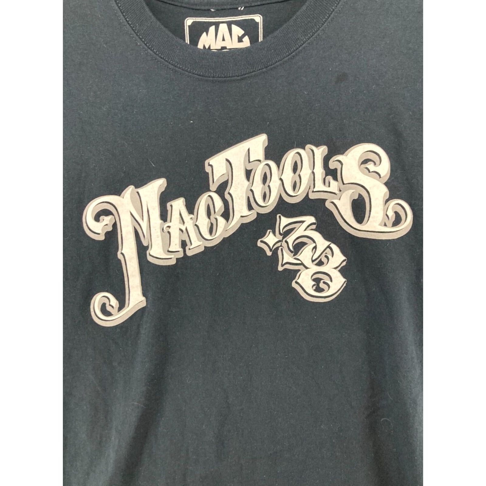 Vintage Mac Tools Graphic Print T-Shirt Large Black Crew Neck Mens Cars Grunge Size US L / EU 52-54 / 3 - 4 Thumbnail