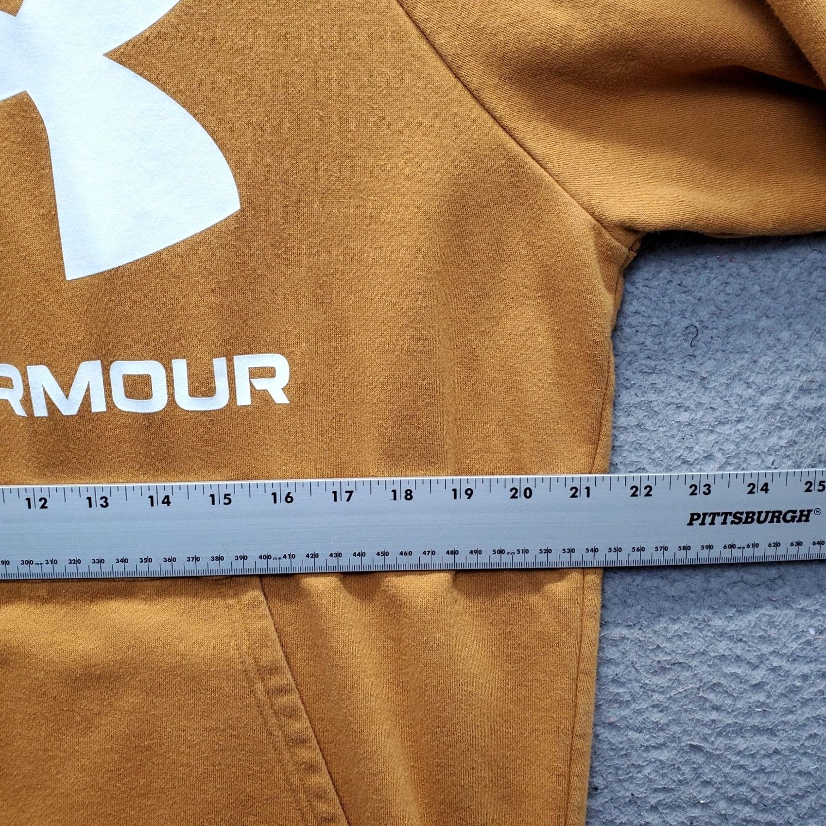 Under Armour Under Armour Fleece Knit Hoodie Mens L Brown Logo Graphic Pullover ColdGear Size US L / EU 52-54 / 3 - 4 Thumbnail