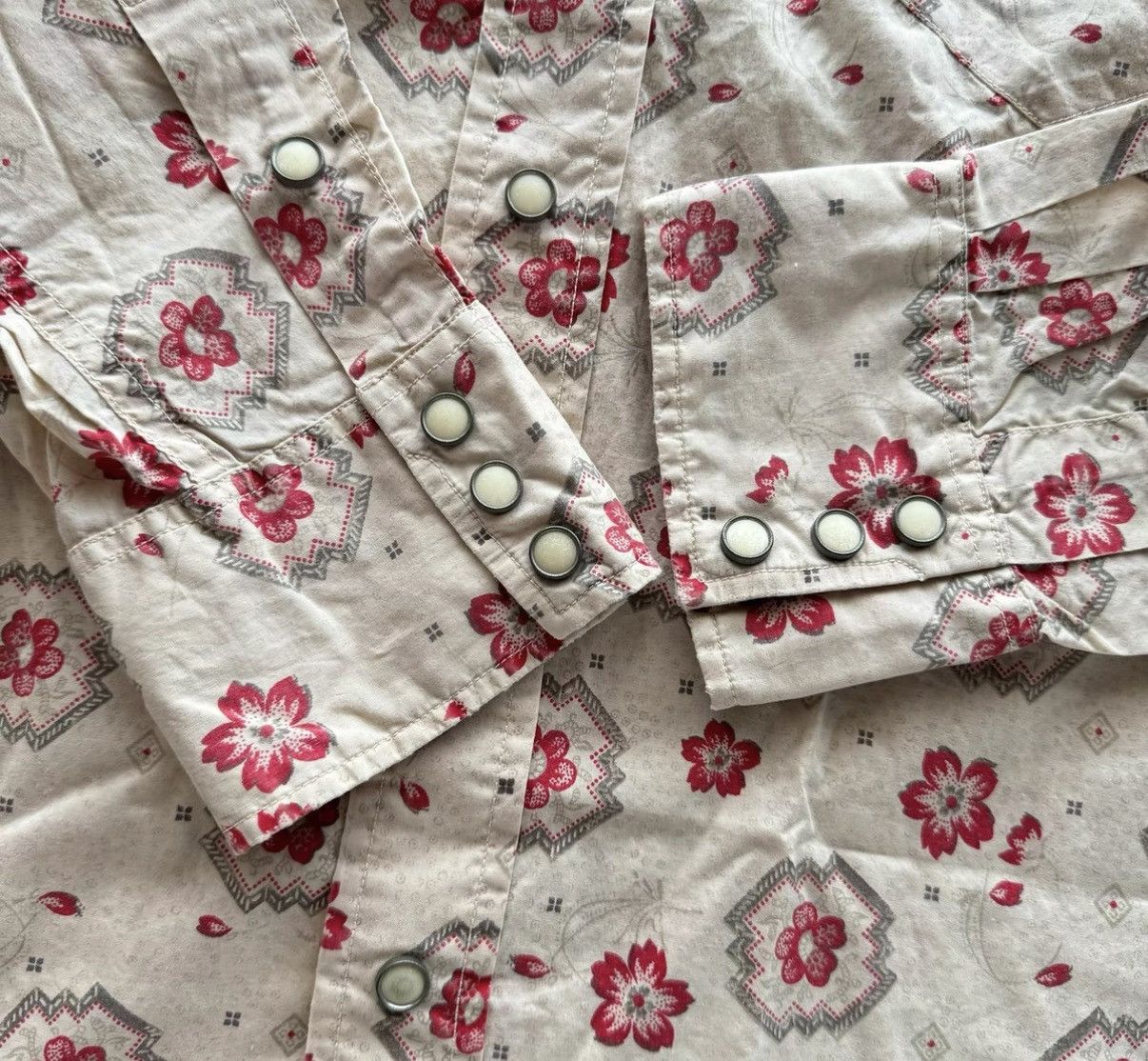RRL Ralph Lauren RRL Ralph Lauren Cherry Blossom Western Shirt K22 Size US M / EU 48-50 / 2 - 4 Thumbnail