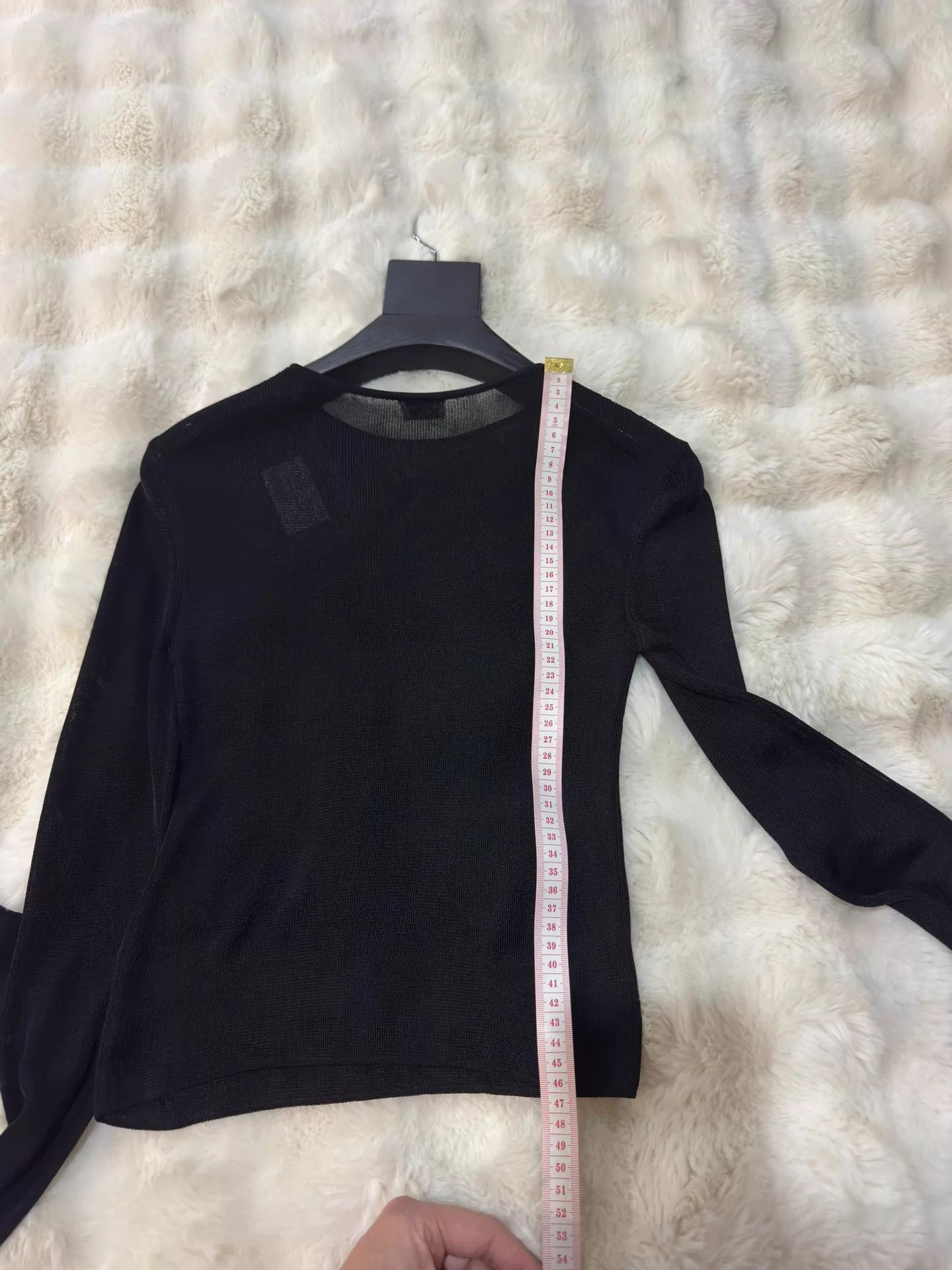 Saint Laurent Paris YSL sheer long sleeve top women's M new w/ tags Size M / US 6-8 / IT 42-44 - 8 Thumbnail