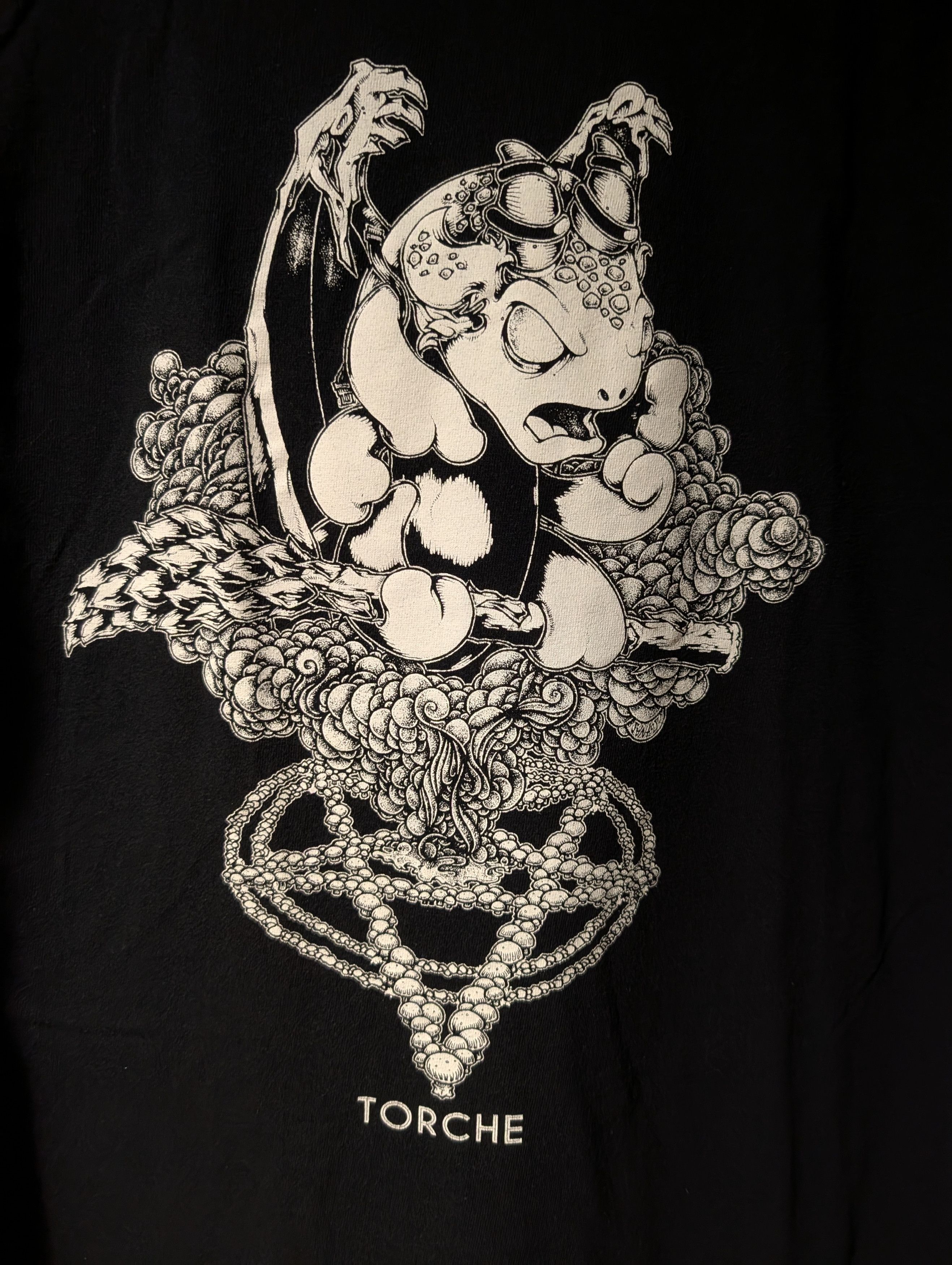 Band Tees Torche Band Pentagram Dragon Graphic T-Shirt Sludge Rock Size US L / EU 52-54 / 3 - 2 Thumbnail