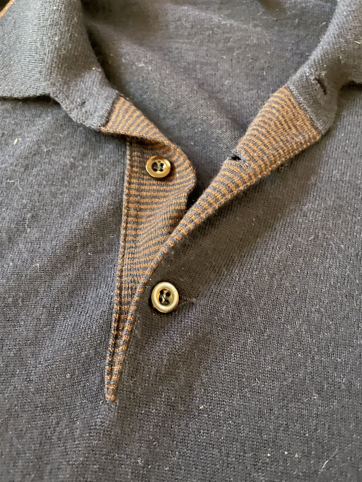 Avon Celli Cashmere Tri-Blend Tipped Sweater Polo Size US XL / EU 56 / 4 - 4 Thumbnail