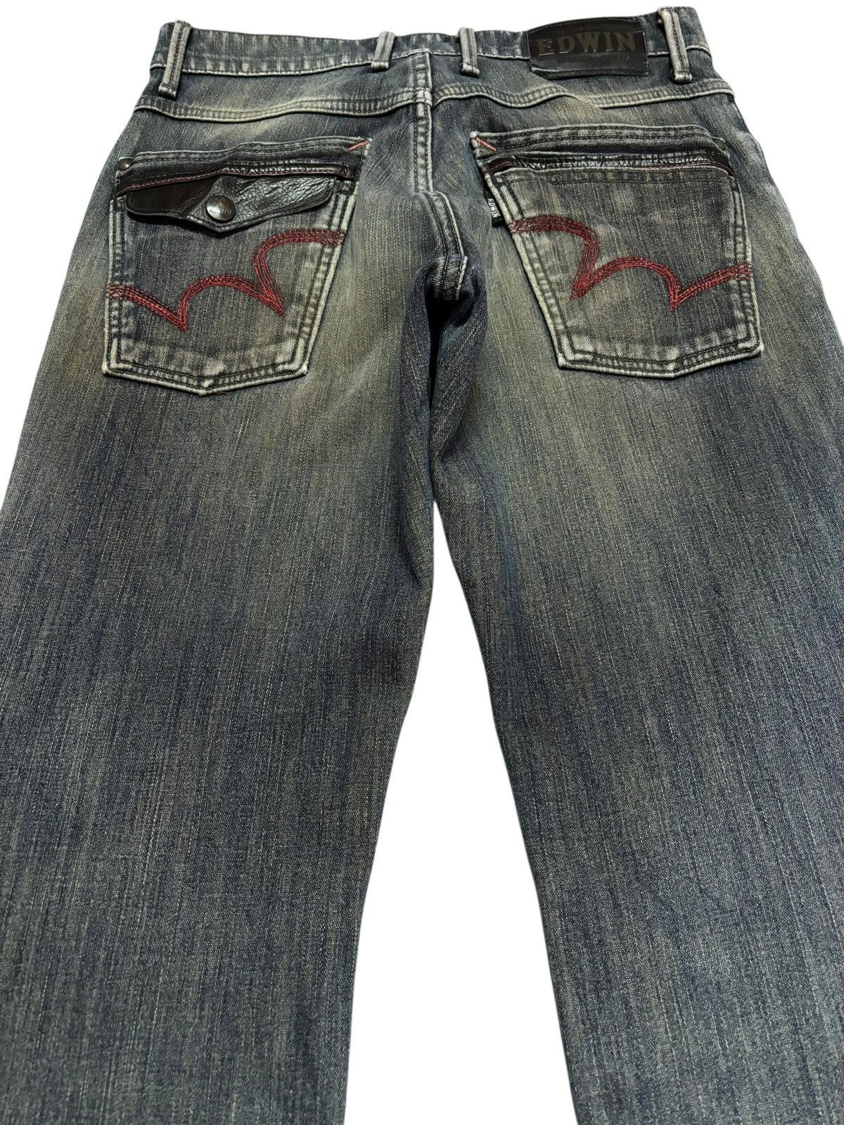 Edwin Vtg Edwin Japan 503 Distressed Jeans Size US 28 / EU 44 - 4 Thumbnail