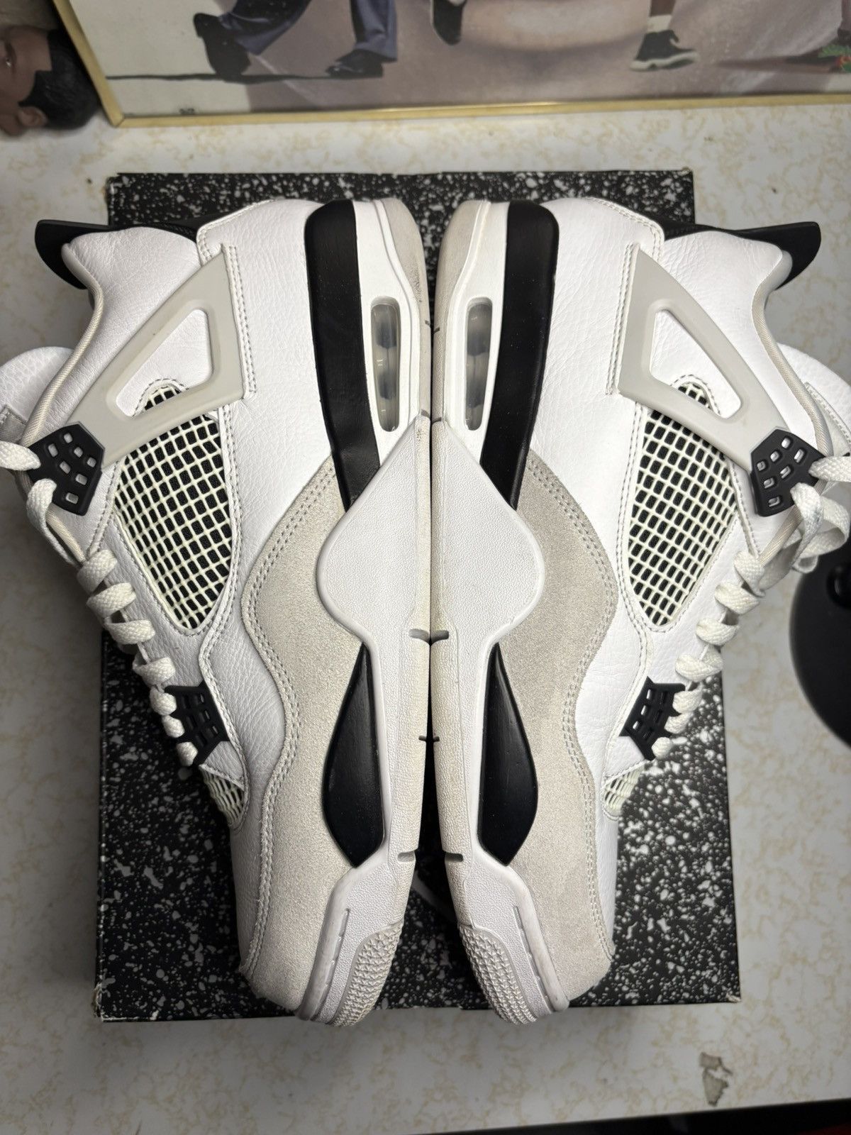 Jordan Brand Jordan Retro 4 ‘Military black’ Size US 11.5 / EU 44-45 - 4 Thumbnail