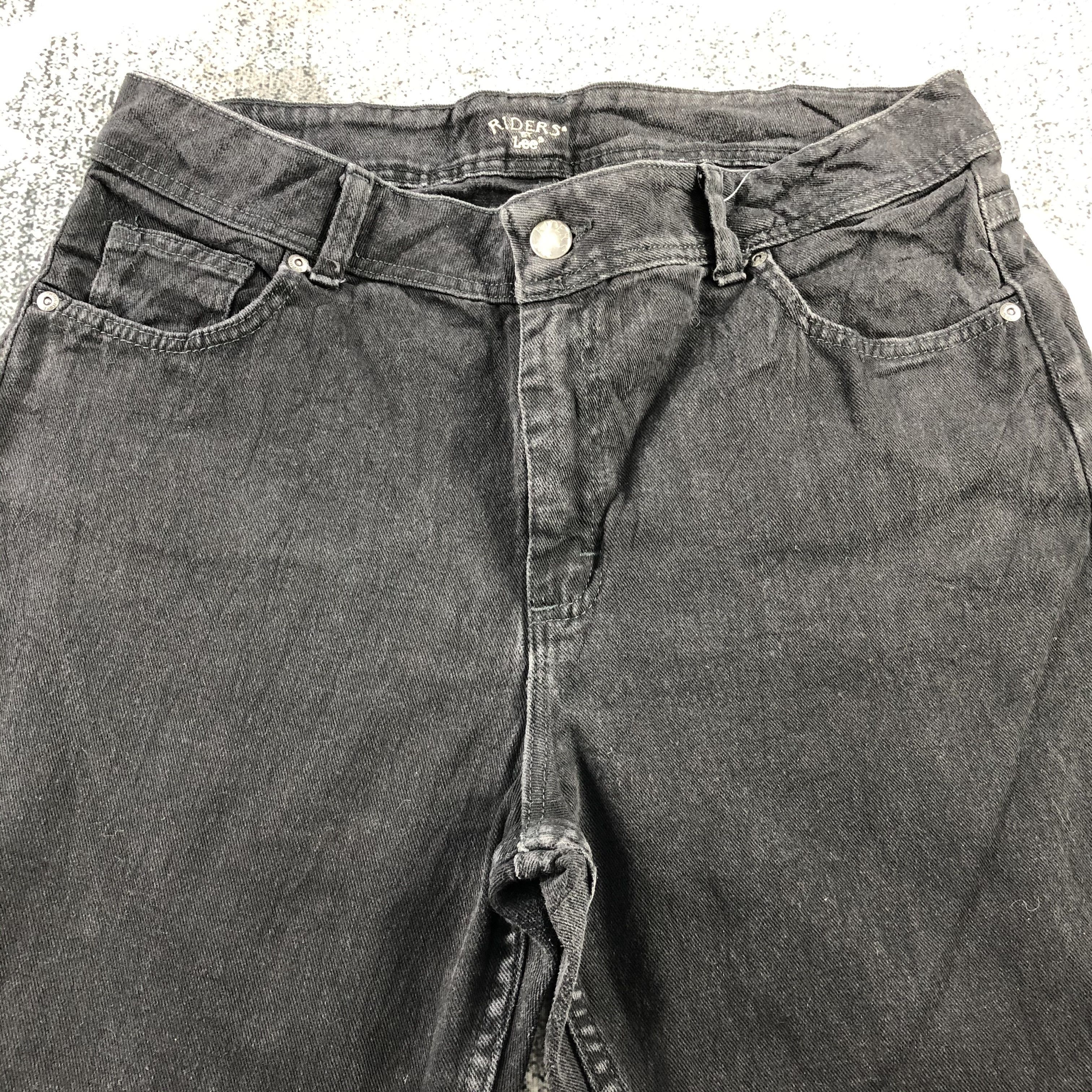 Lee Lee Riders Jeans Black Denim KJ1099 Size US 36 / EU 52 - 3 Thumbnail