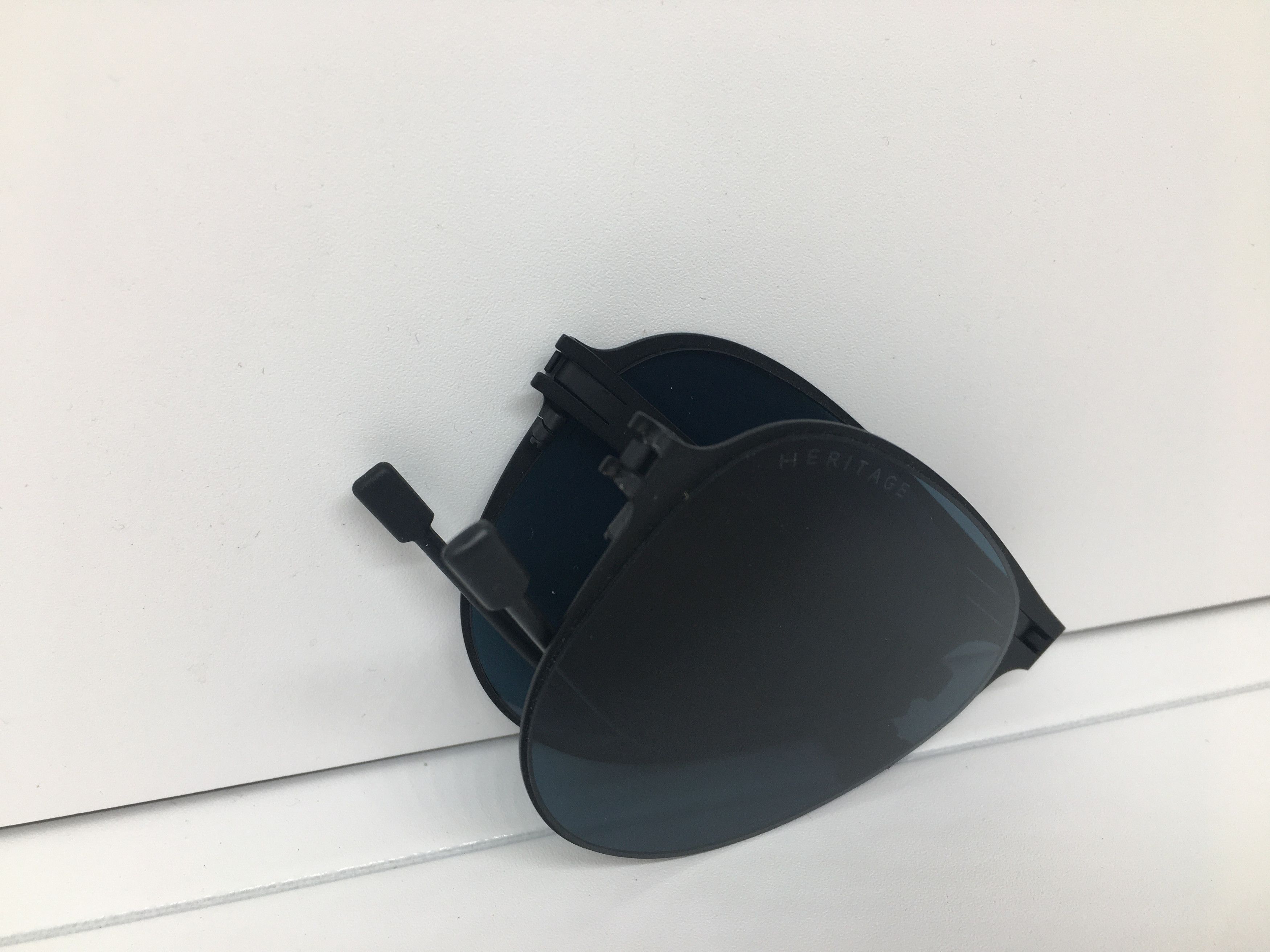Other Heritage Matte Black Aviator Folded Sunglasses Frame Size ONE SIZE - 9 Thumbnail