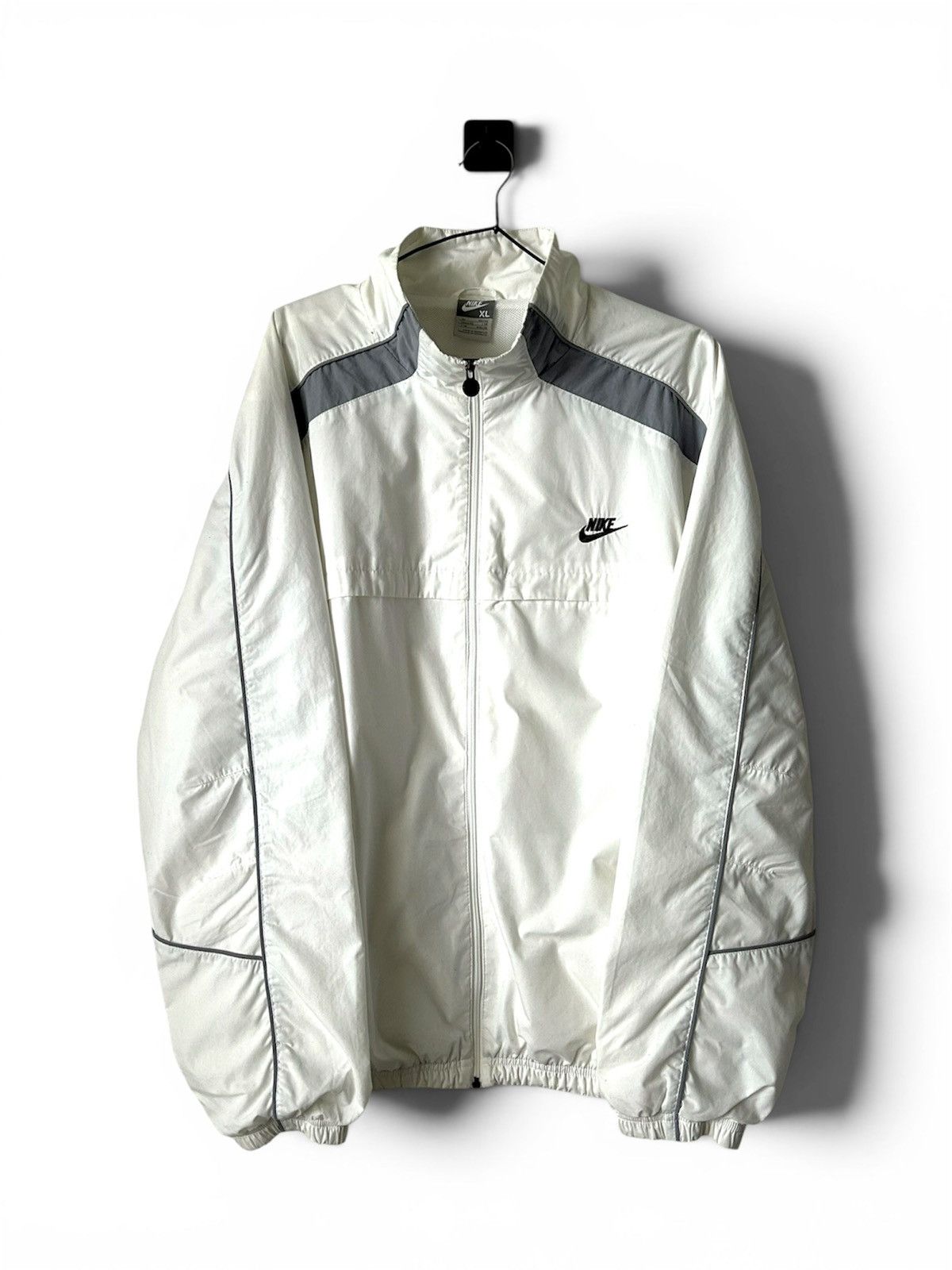 Nike Vintage 90s Nike Thrashed Track Jacket zip up Size US XL / EU 56 / 4 - 12 Thumbnail
