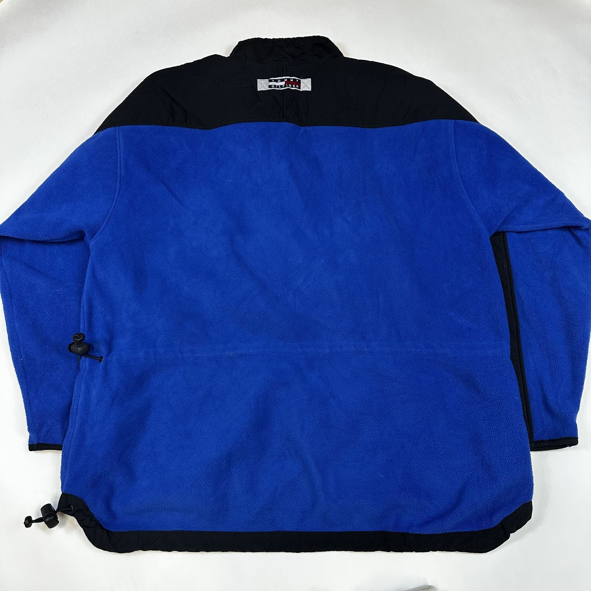 Tommy Hilfiger Vintage Tommy Hilfiger Mens Blue & Black Fleece Pullover Jac Size US L / EU 52-54 / 3 - 2 Thumbnail