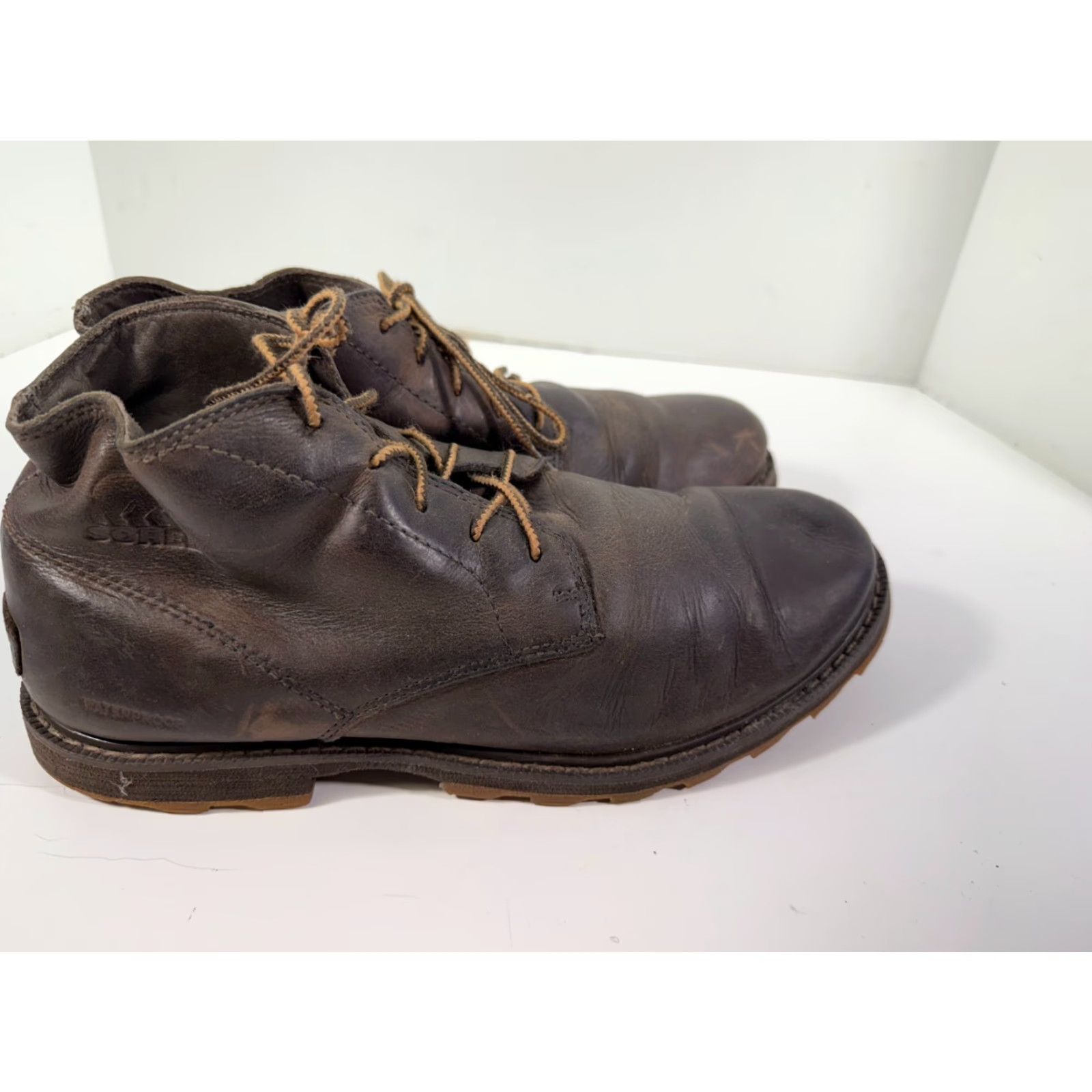 SOREL Sorel Madson Boots Mens US 10 Brown Leather Waterproof Ankle Chukka Size US 10 / EU 43 - 6 Thumbnail