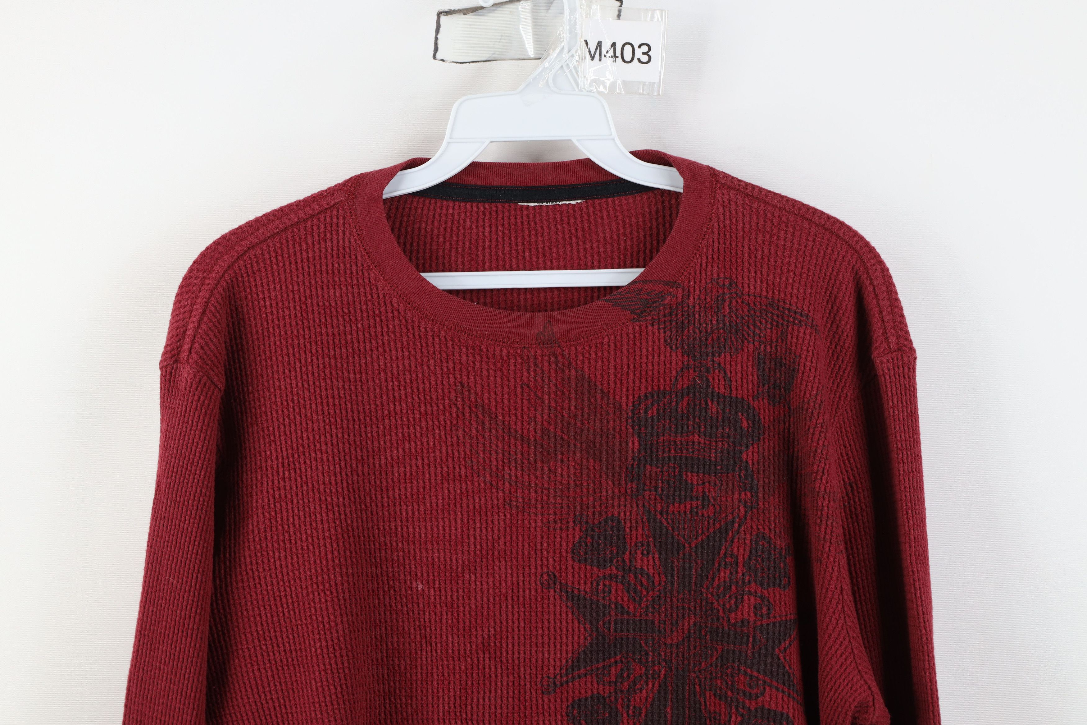 Vintage Vintage 90s Y2K Crown UFC MMA Fighting Thermal Knit T-Shirt Size US M / EU 48-50 / 2 - 2 Thumbnail