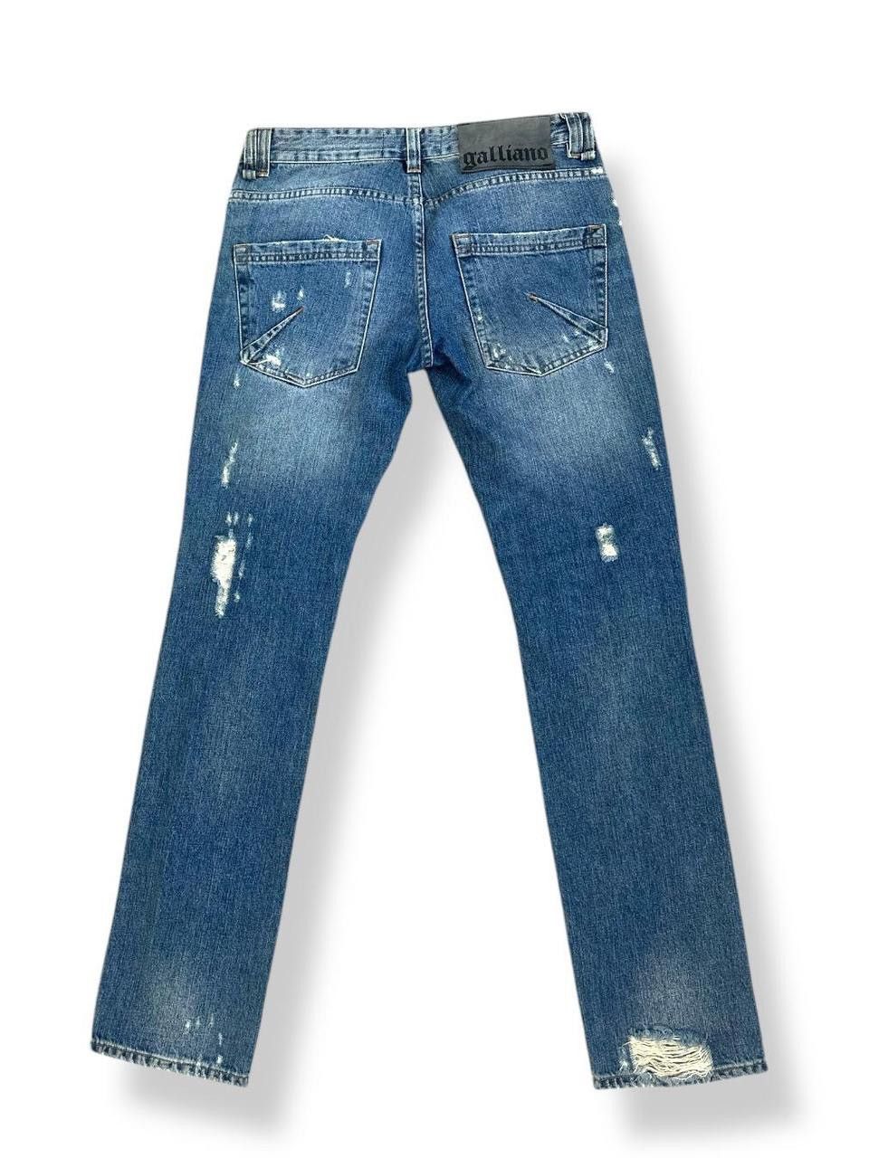 Vintage John Galliano Distressed Studded Denim