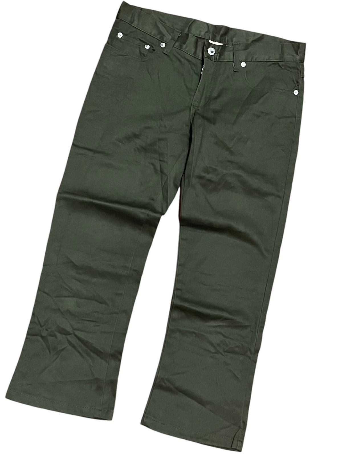 Comme des Garcons Tao comme des garcons AD2010 flared olive trousers Size US 31 - 2 Thumbnail