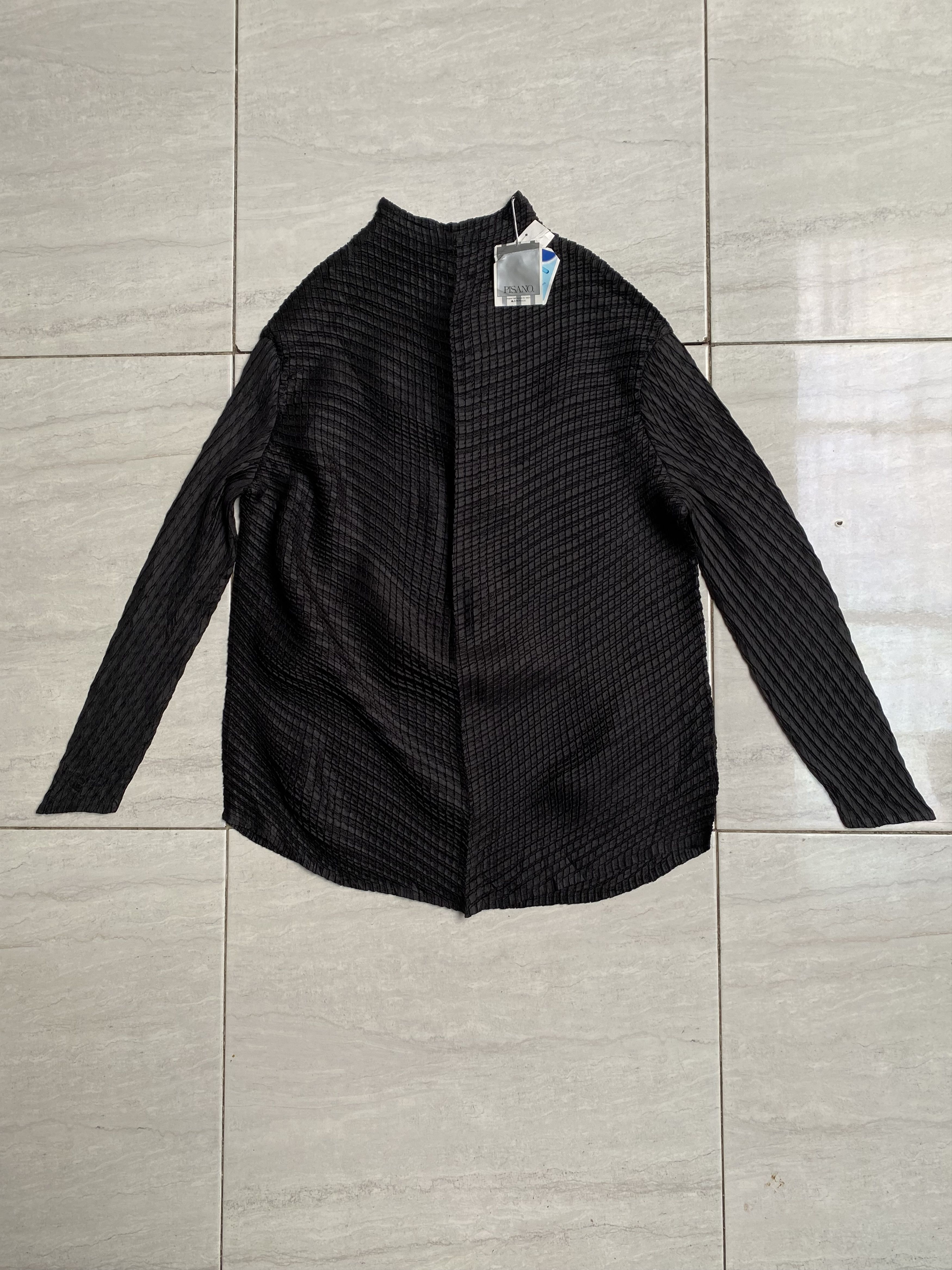 Issey Miyake ISSEY PISANO JUNIOR Black Pleats T-shirt Size US S / EU 44-46 / 1 - 6 Thumbnail