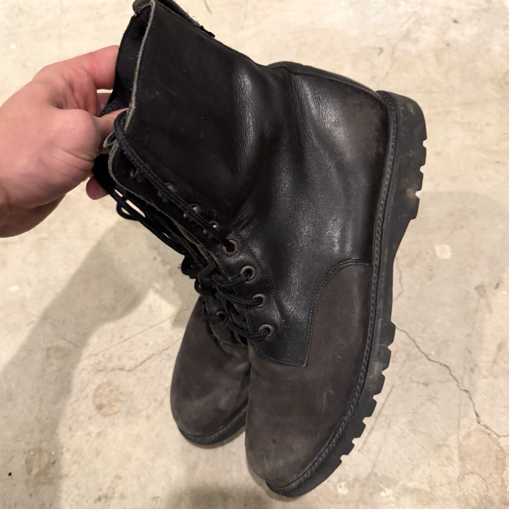 Rockport VINTAGE Rockport Leather Boots Lace Up womens Black 10 Combat Morflex Vibram 90s City Biker Comfort Boots Women Size US 10 / IT 40 - 6 Thumbnail
