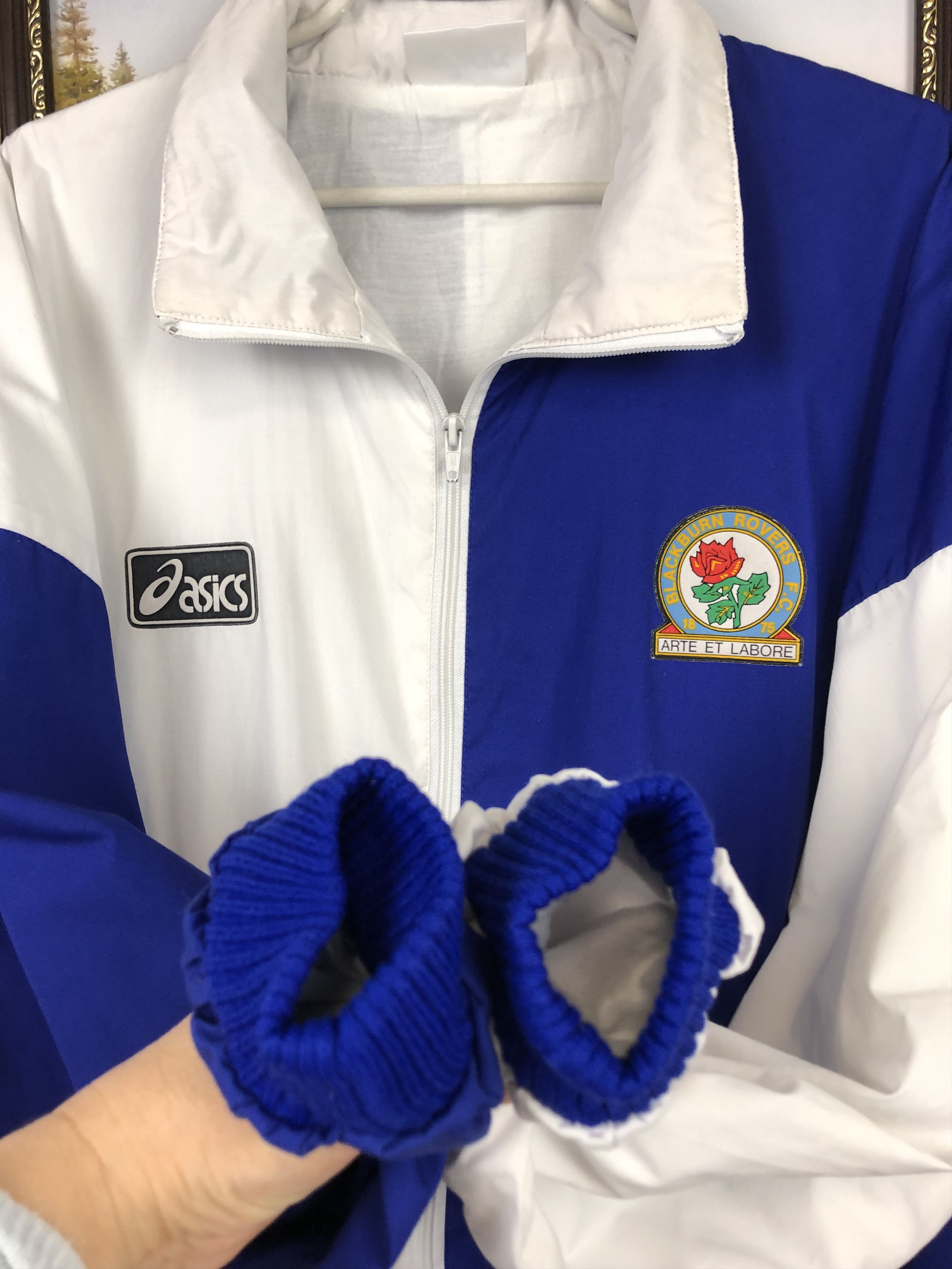 Vintage Vintage Blackburn Rovers Football Jacket Track Top Rare Size US XL / EU 56 / 4 - 10 Thumbnail
