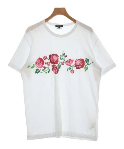 Comme des Garcons Homme Plus T-Shirts Cotton Flower design Crewneck Short Sleeve White Size US XL / EU 56 / 4 - 1 Thumbnail