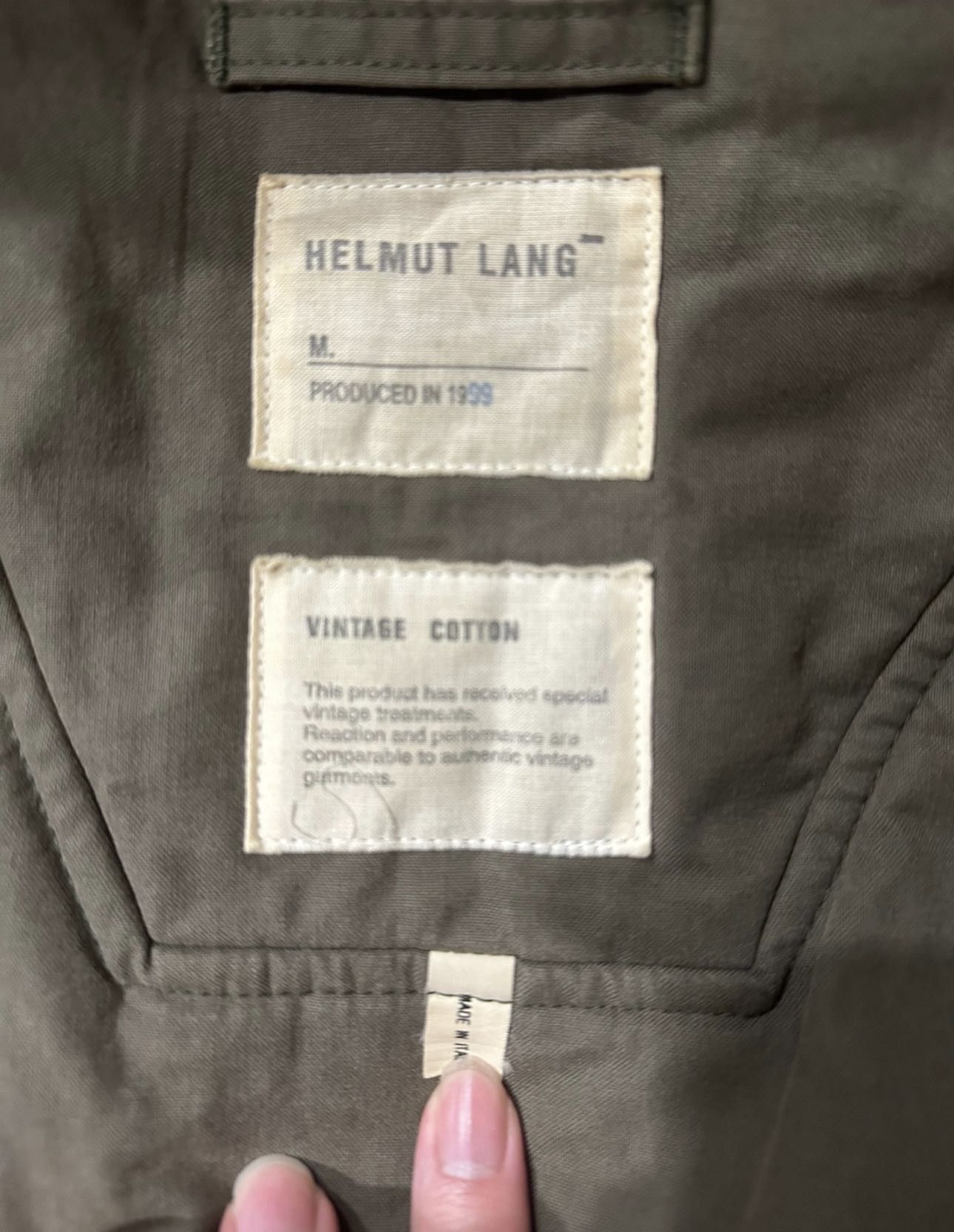 Helmut Lang helmut lang 1999 vintage cotton jacket Size US M / EU 48-50 / 2 - 4 Thumbnail