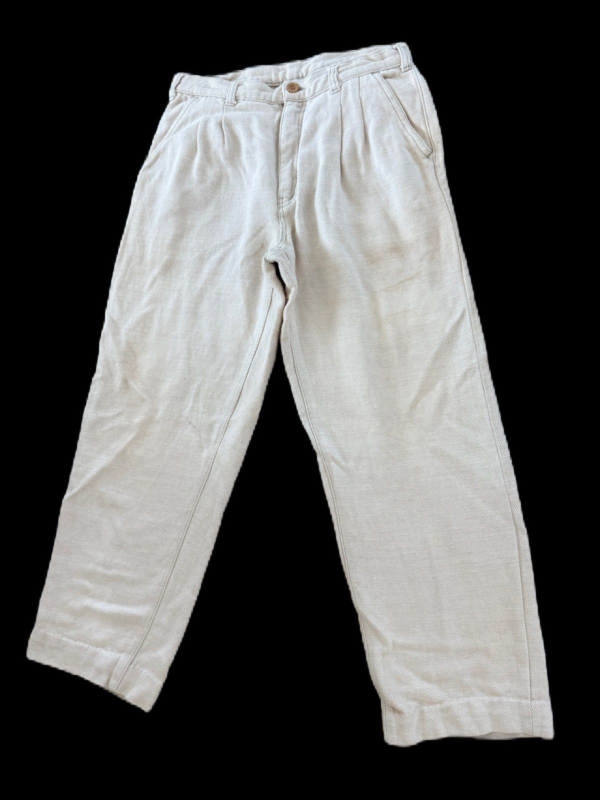 Johnbull WHITE BAGGY JAPANESE CULTURE WORKER PANTS JOHN BULL DESIGN Size US 30 / EU 46 - 3 Thumbnail