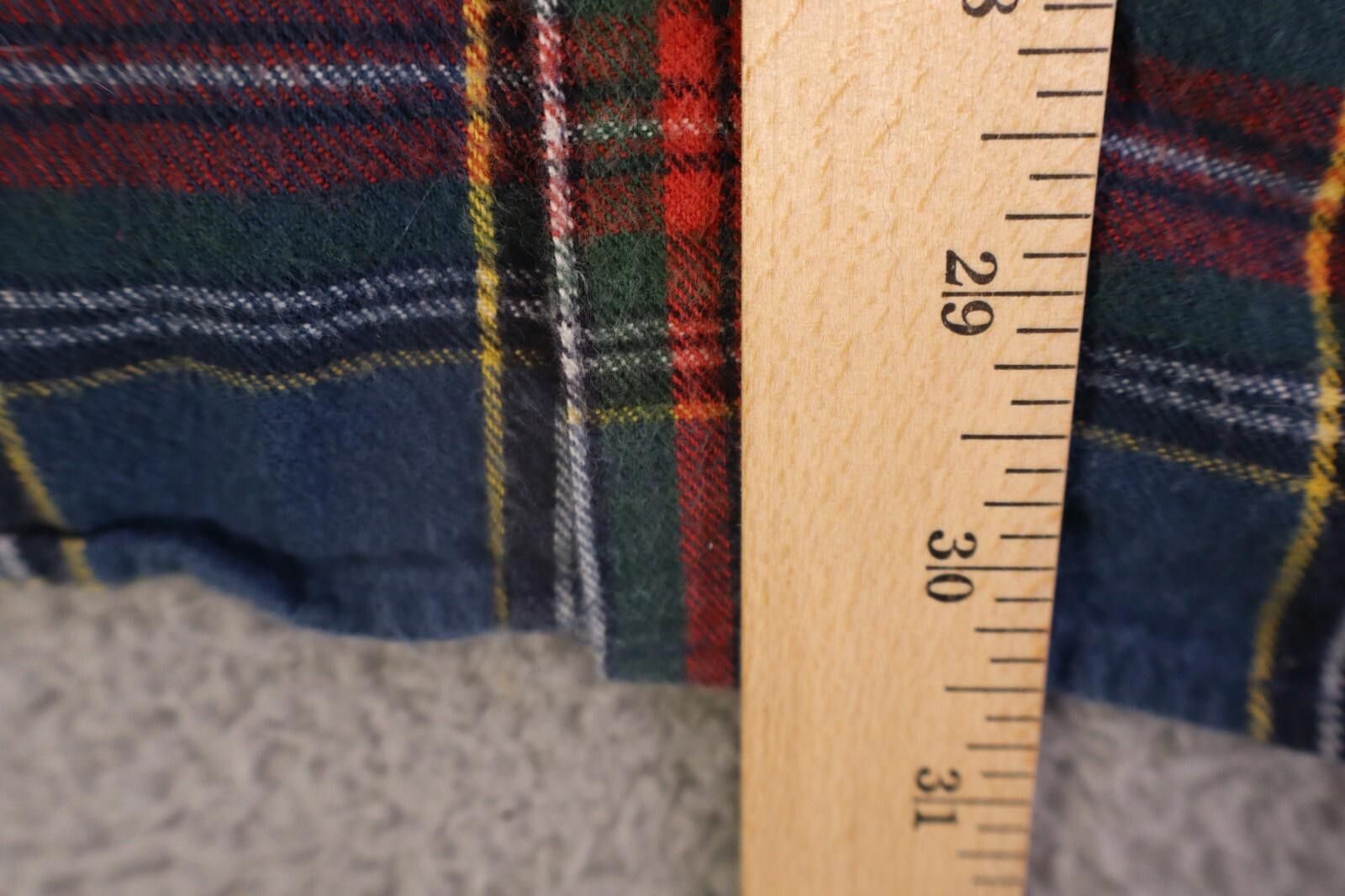 L.L. Bean L.L Bean Scotch Flannel Shirt Men Large Blue Plaid Button Size US L / EU 52-54 / 3 - 5 Thumbnail