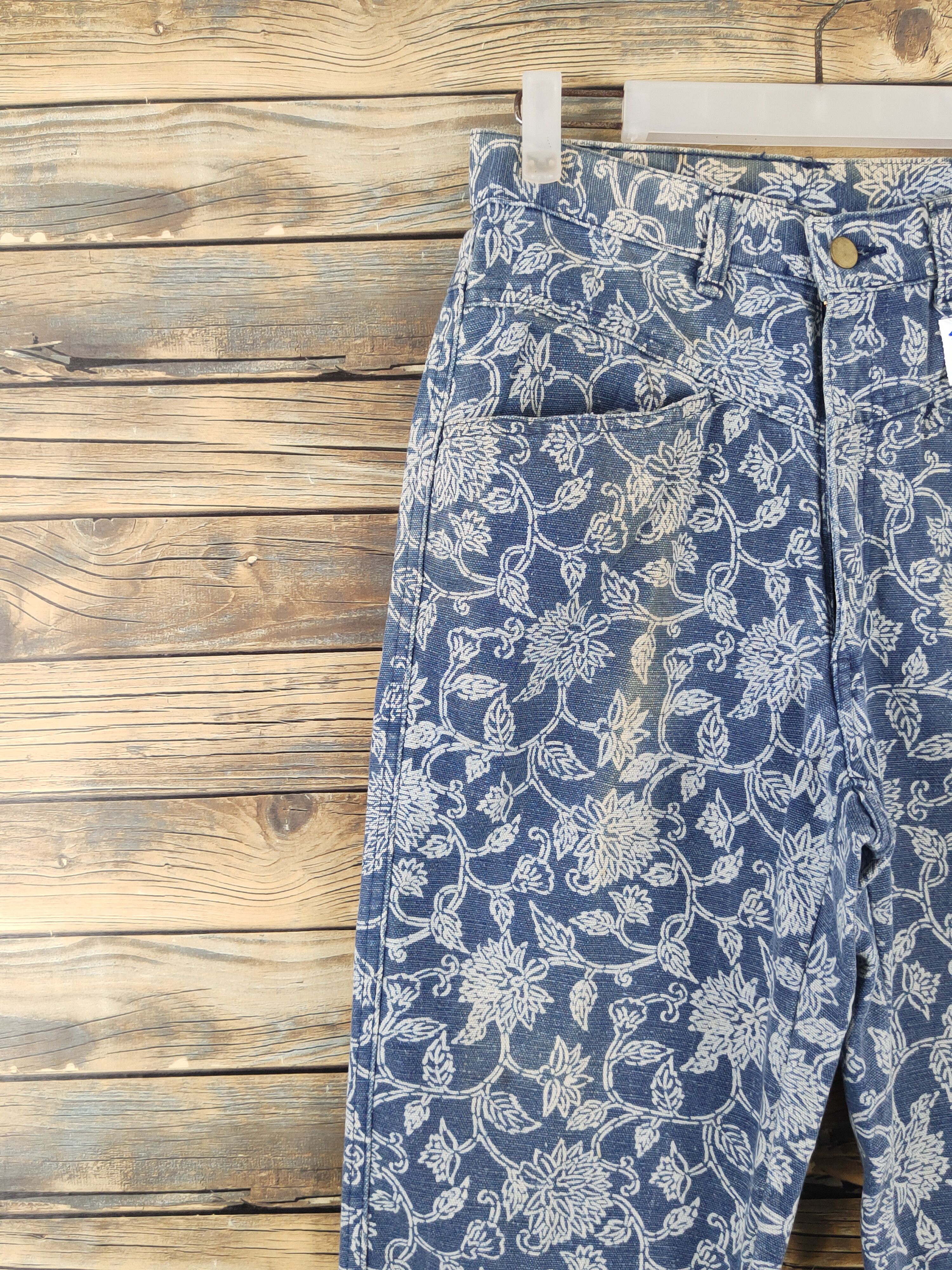Japanese Brand Japan vintage art Blue Distressed Ripped denim Jeans #W1879 Size US 28 / EU 44 - 3 Thumbnail