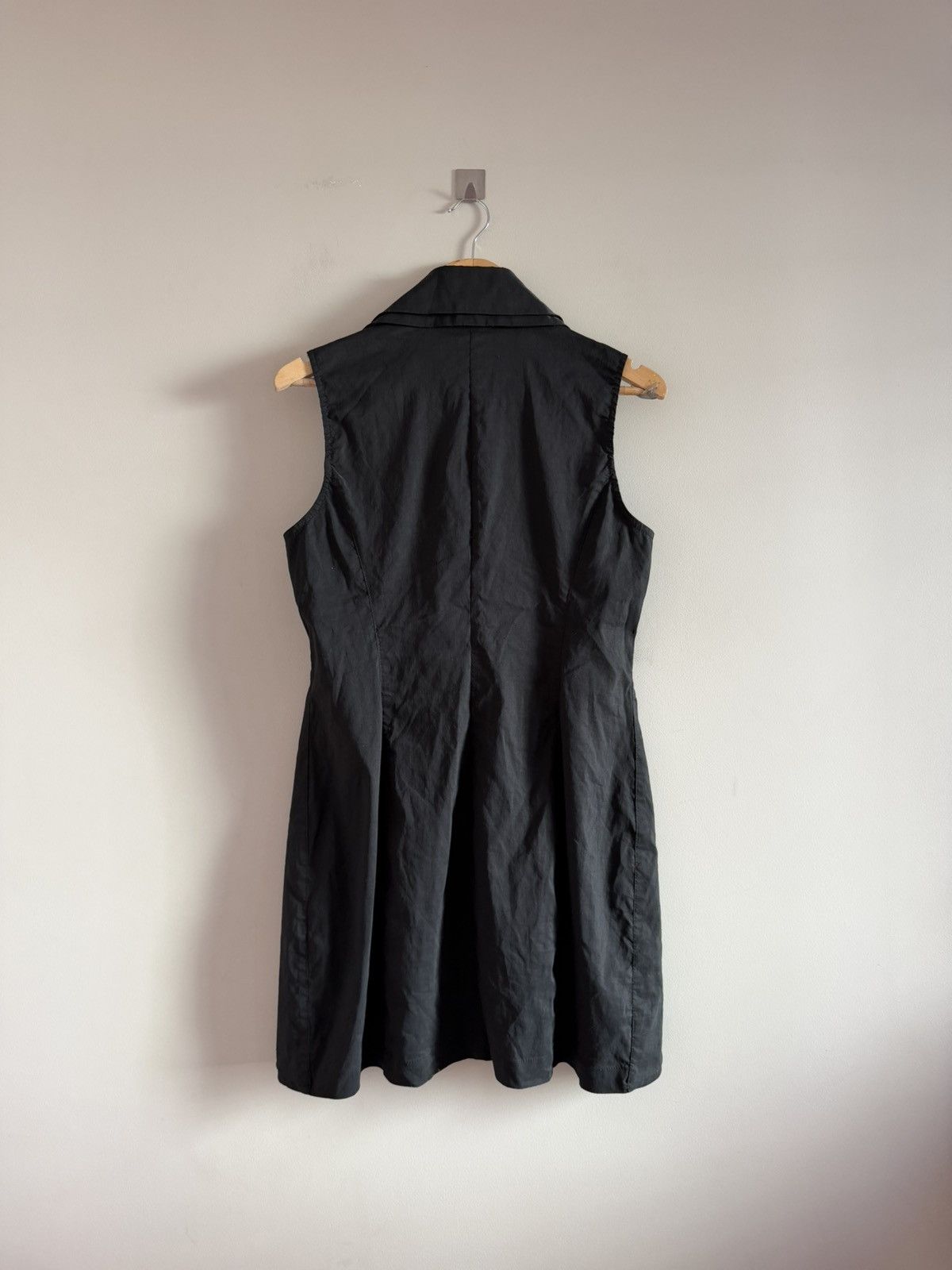 Sarah Pacini Sarah Pacini Linen Long Vest Minimalist Sleeveless Coat Size M / US 6-8 / IT 42-44 - 6 Thumbnail