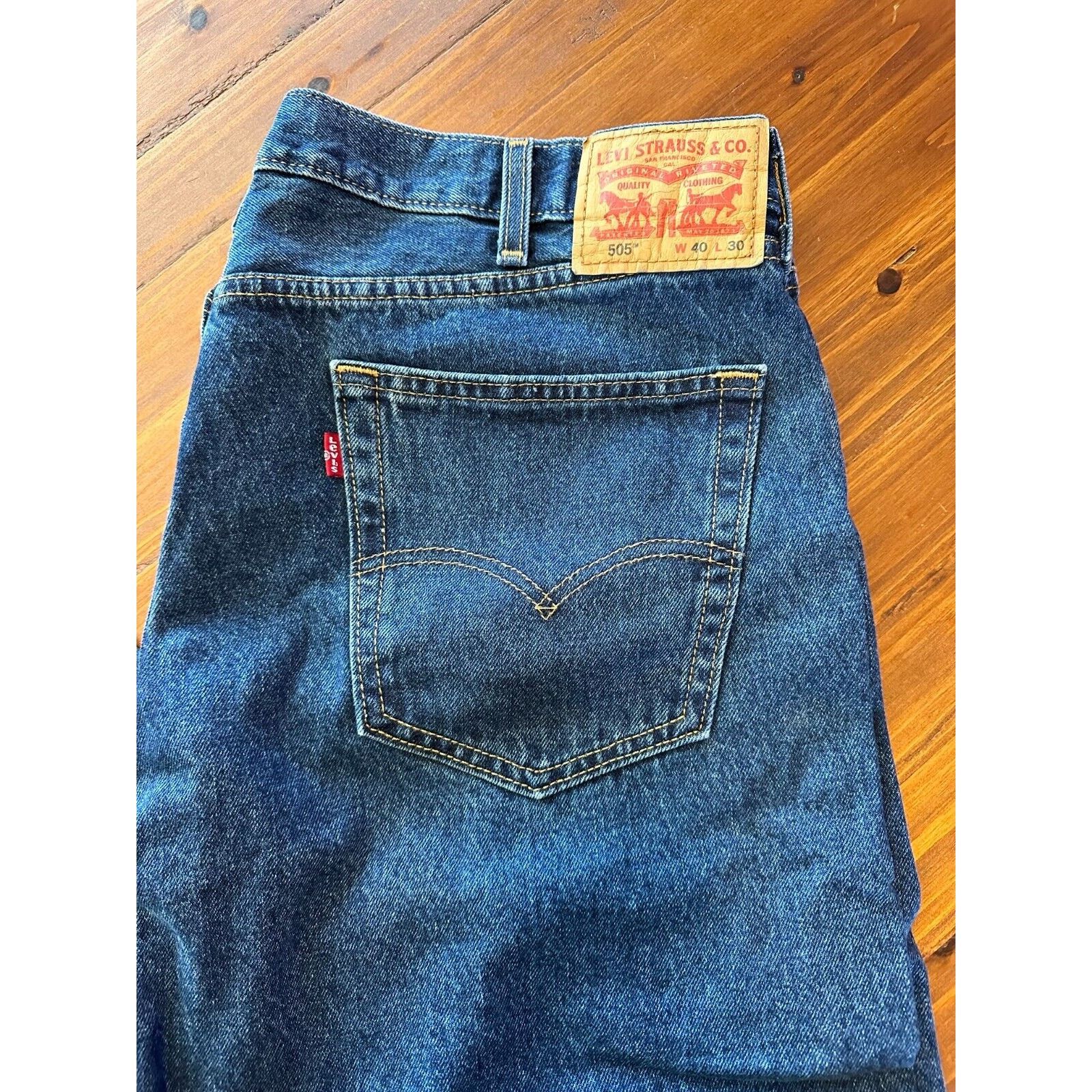 Levi's Levis 505 Classic Straight Leg Fit 40x30 Dark Blue Wash Size US 40 / EU 56 - 2 Thumbnail