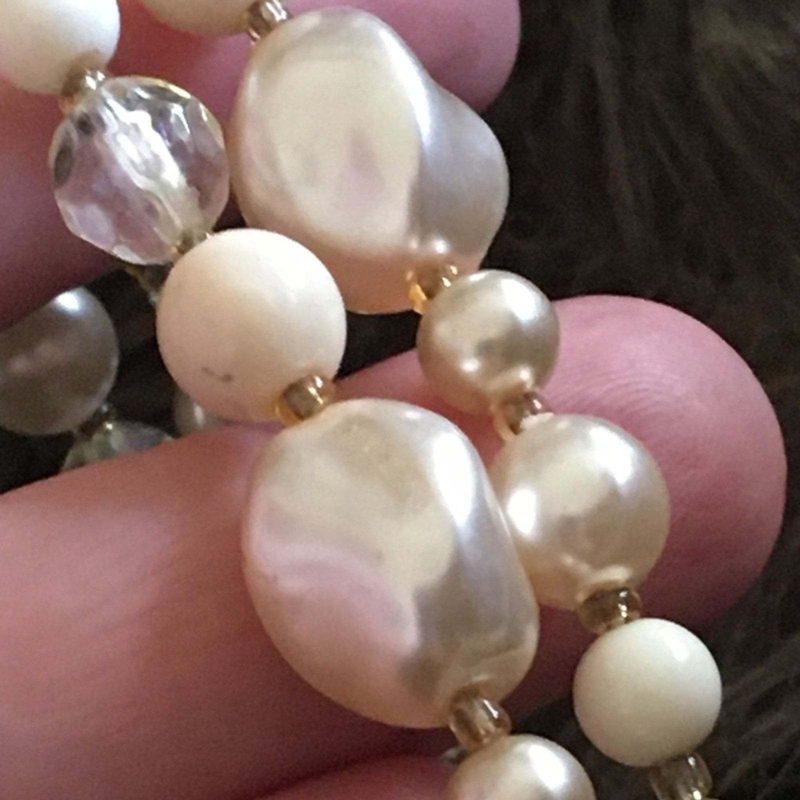 Vintage Vintage faux pearl and glass bead necklace Size ONE SIZE - 10 Thumbnail