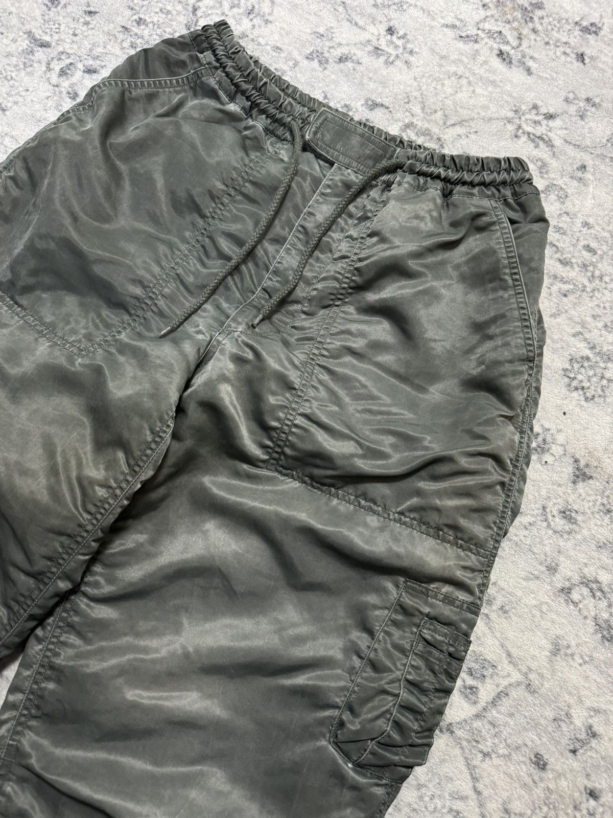 Japanese Brand VINTAGE HARD WASH QUILTED LINING FLIGHT BOMBER PANT Size US 32 / EU 48 - 3 Thumbnail