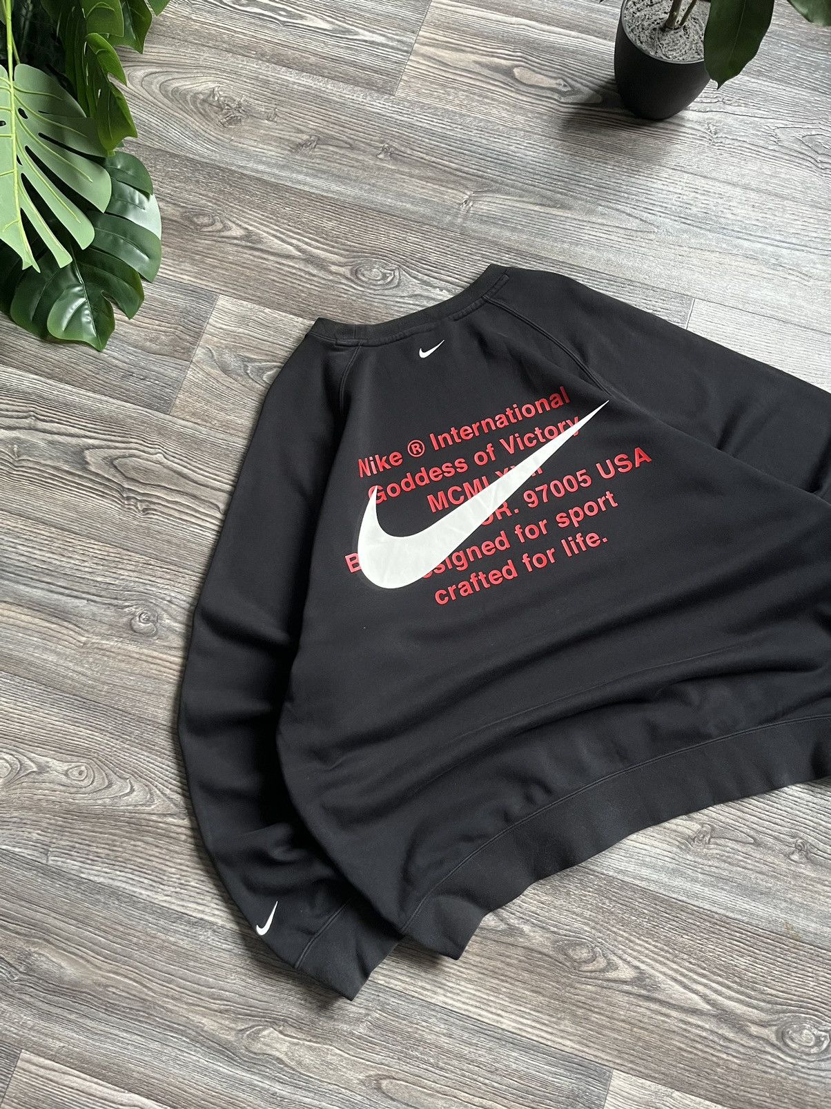 Nike NIKE Y2K DOUBLE SWOOSH BAGGY SWEATSHIRT Size US XXL / EU 58 / 5 - 3 Thumbnail