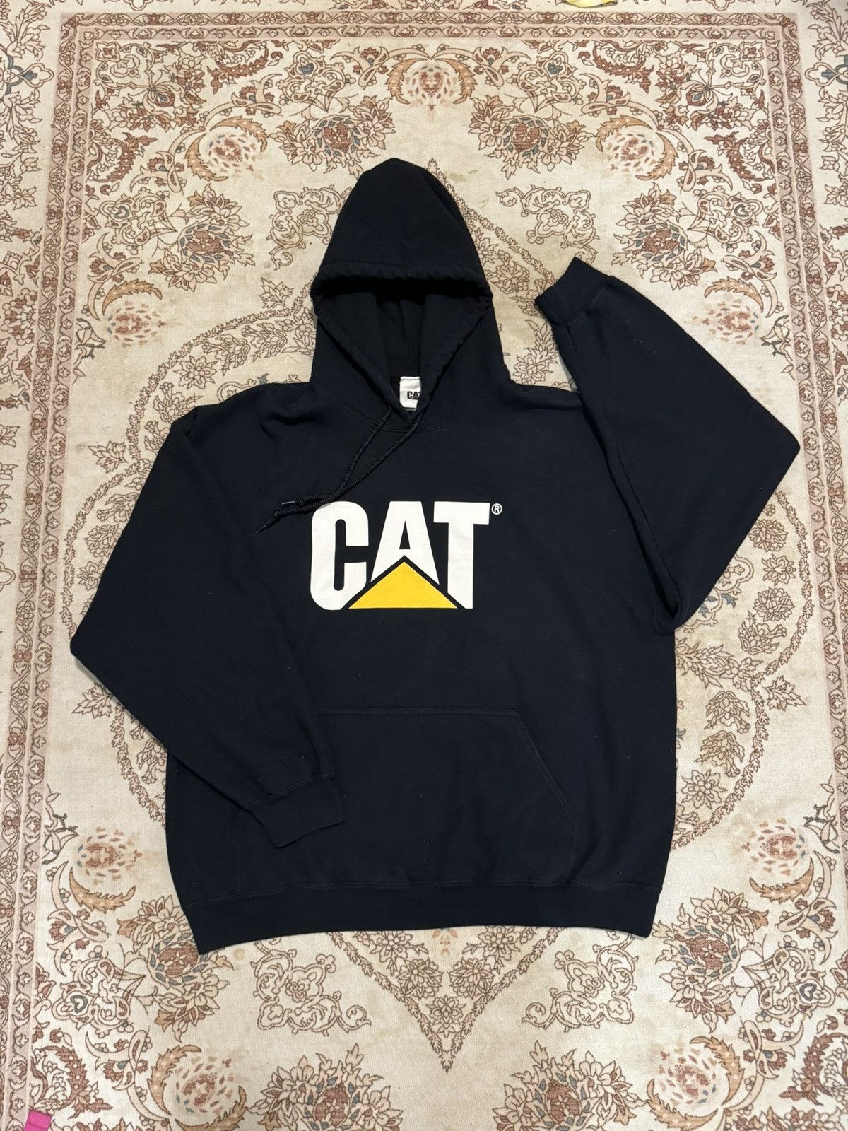 image of Caterpillar Cat Big Logo Hoodie in Black, Men's (Size XL)