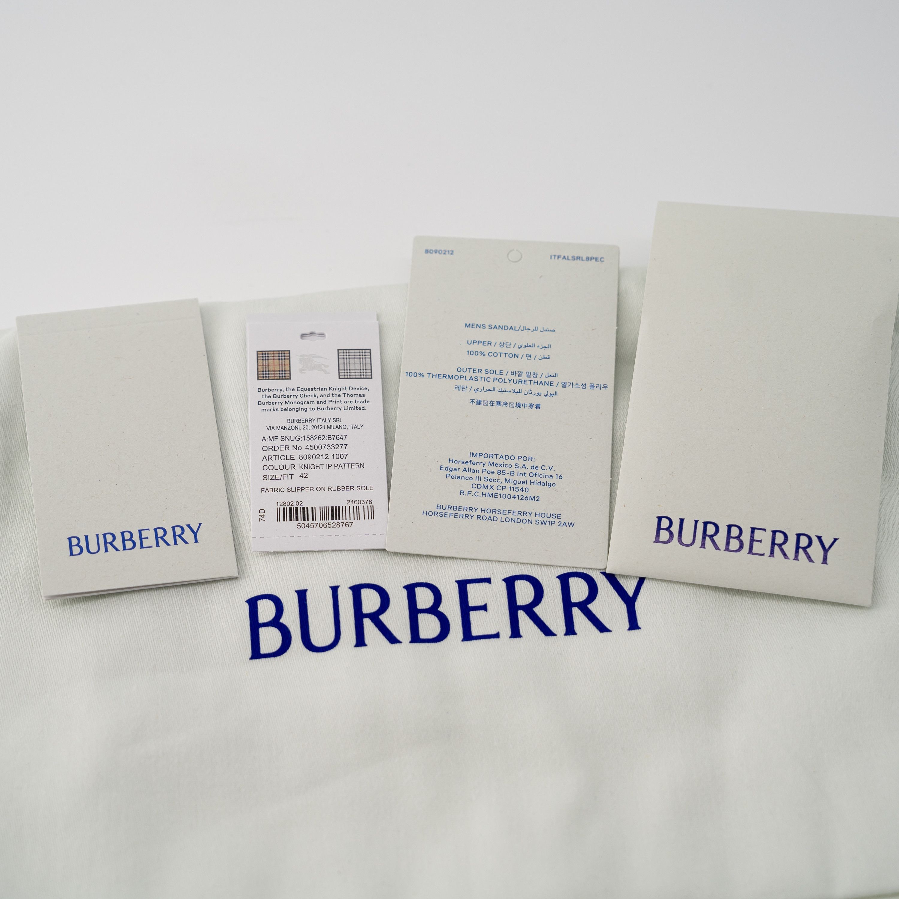 Burberry 37.5 7.5 Burberry Snug Towelling Slide Slippers Knight Blue Size US 7.5 / IT 37.5 - 8 Thumbnail