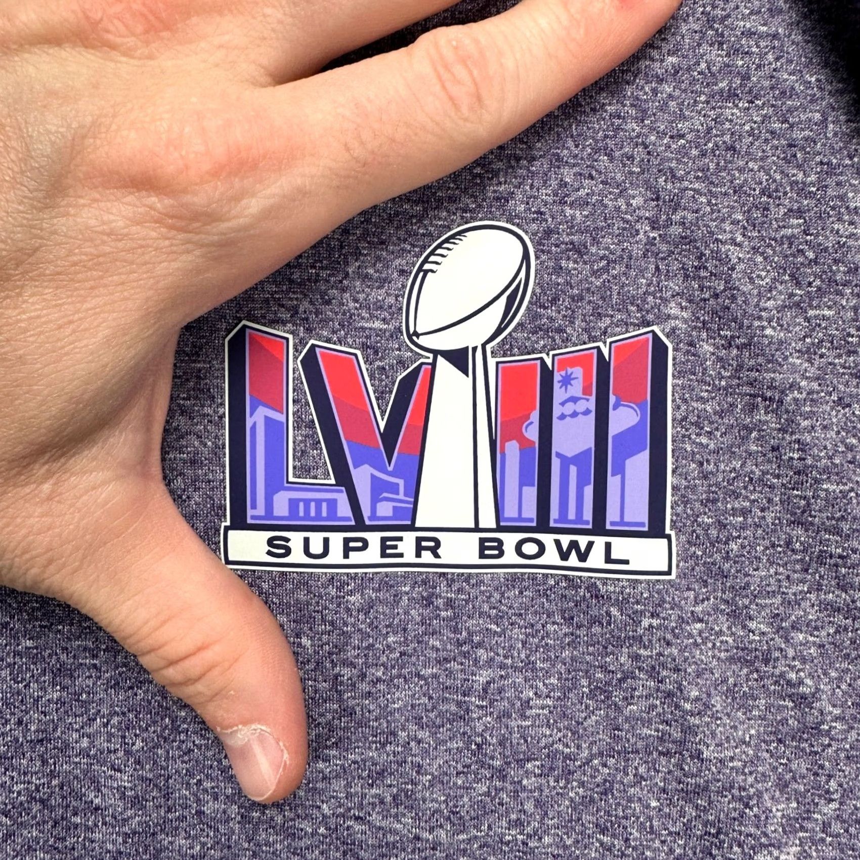 Vintage Clique Super Bowl LV III Mens Polo Shirt 2XL Purple Short Sleeve Rugby Football Classic Size US XXL / EU 58 / 5 - 7 Thumbnail