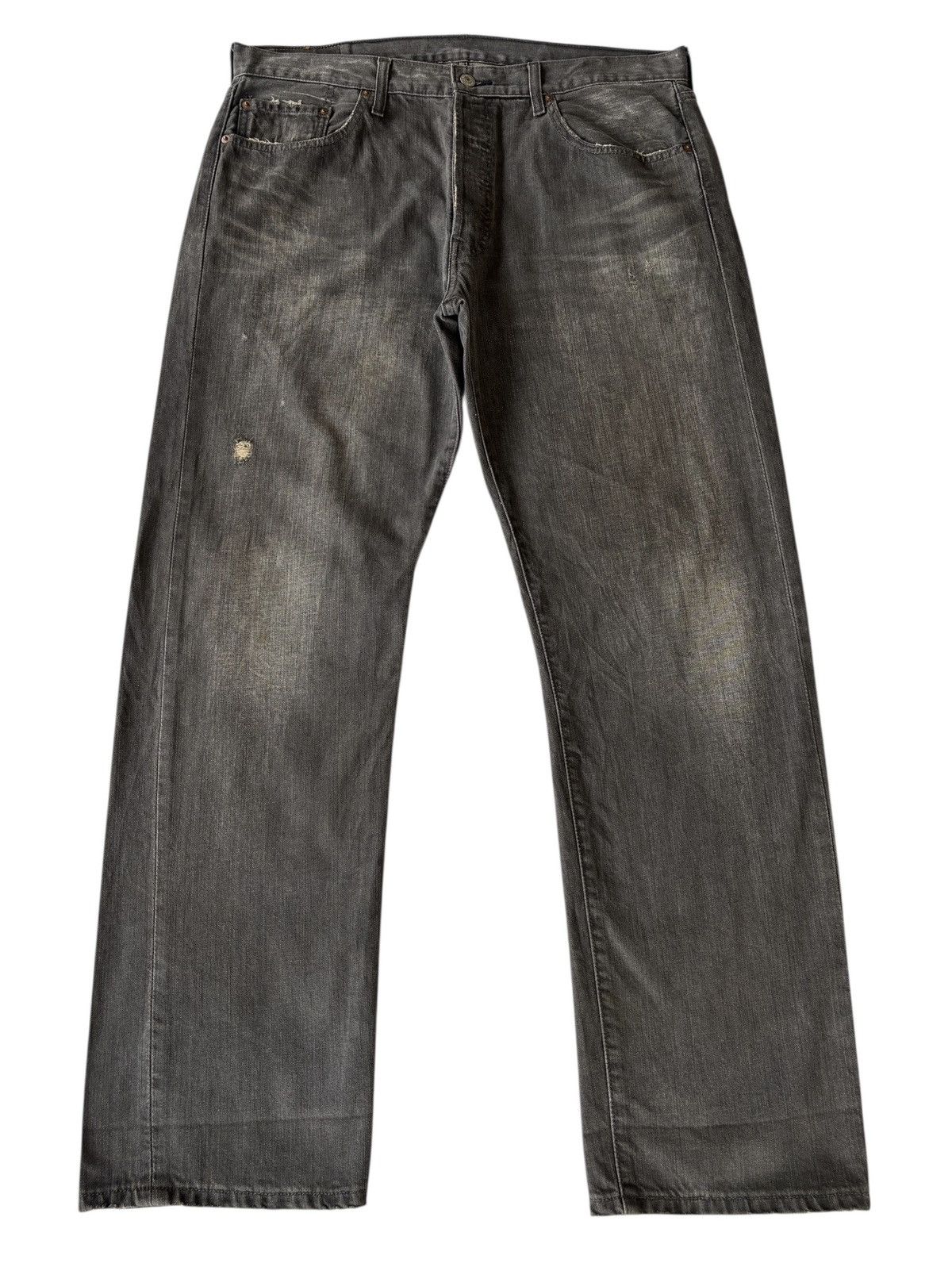 Levi's Vintage Clothing VINTAGE LEVIS 501 BLACK BAGGY DISTRESSED DENIMS Size US 36 / EU 52 - 5 Thumbnail