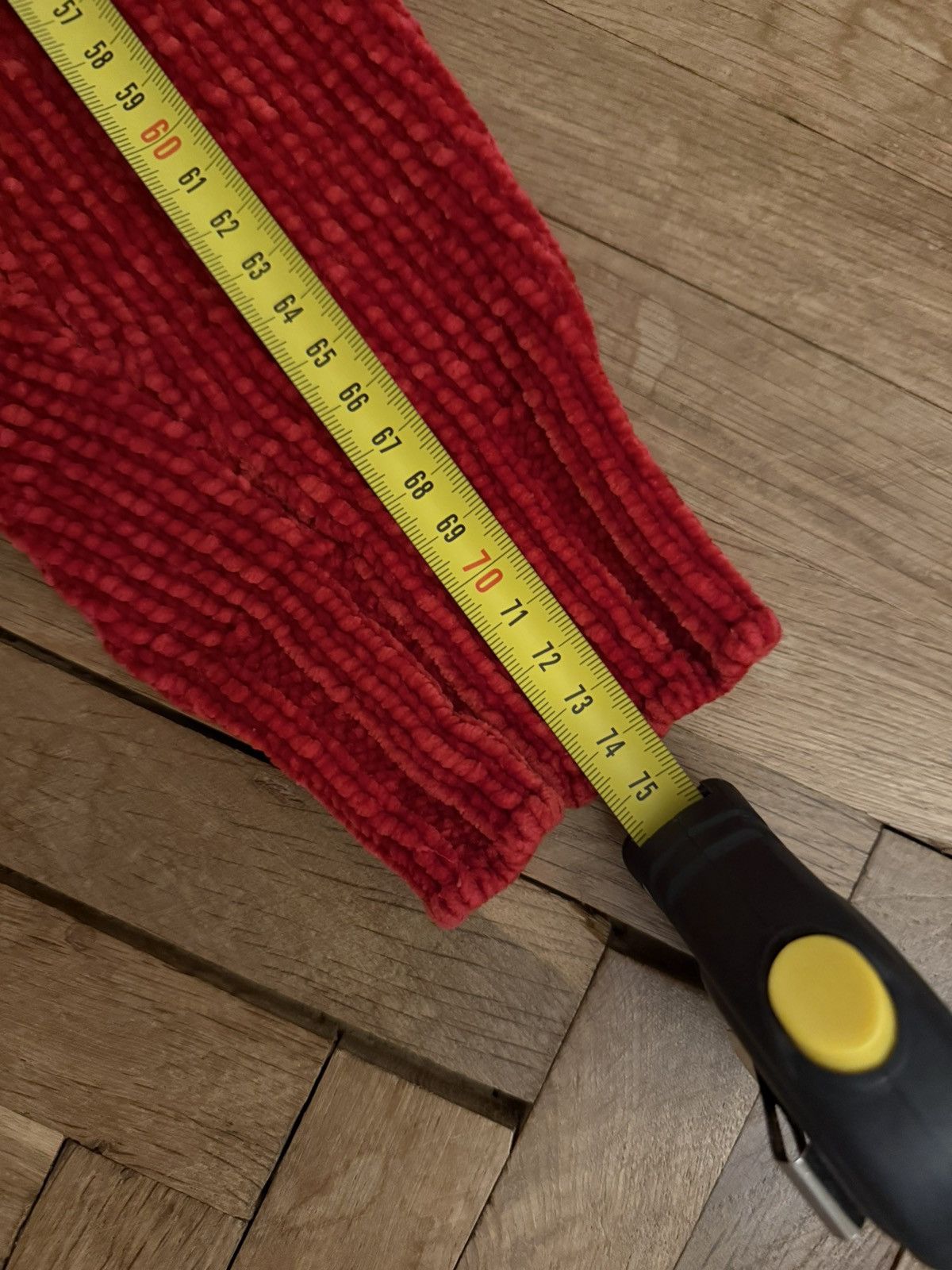 DKNY DKNY Red Chenille Knit “DK/NY” Sweater Size L / US 10 / IT 46 - 8 Thumbnail