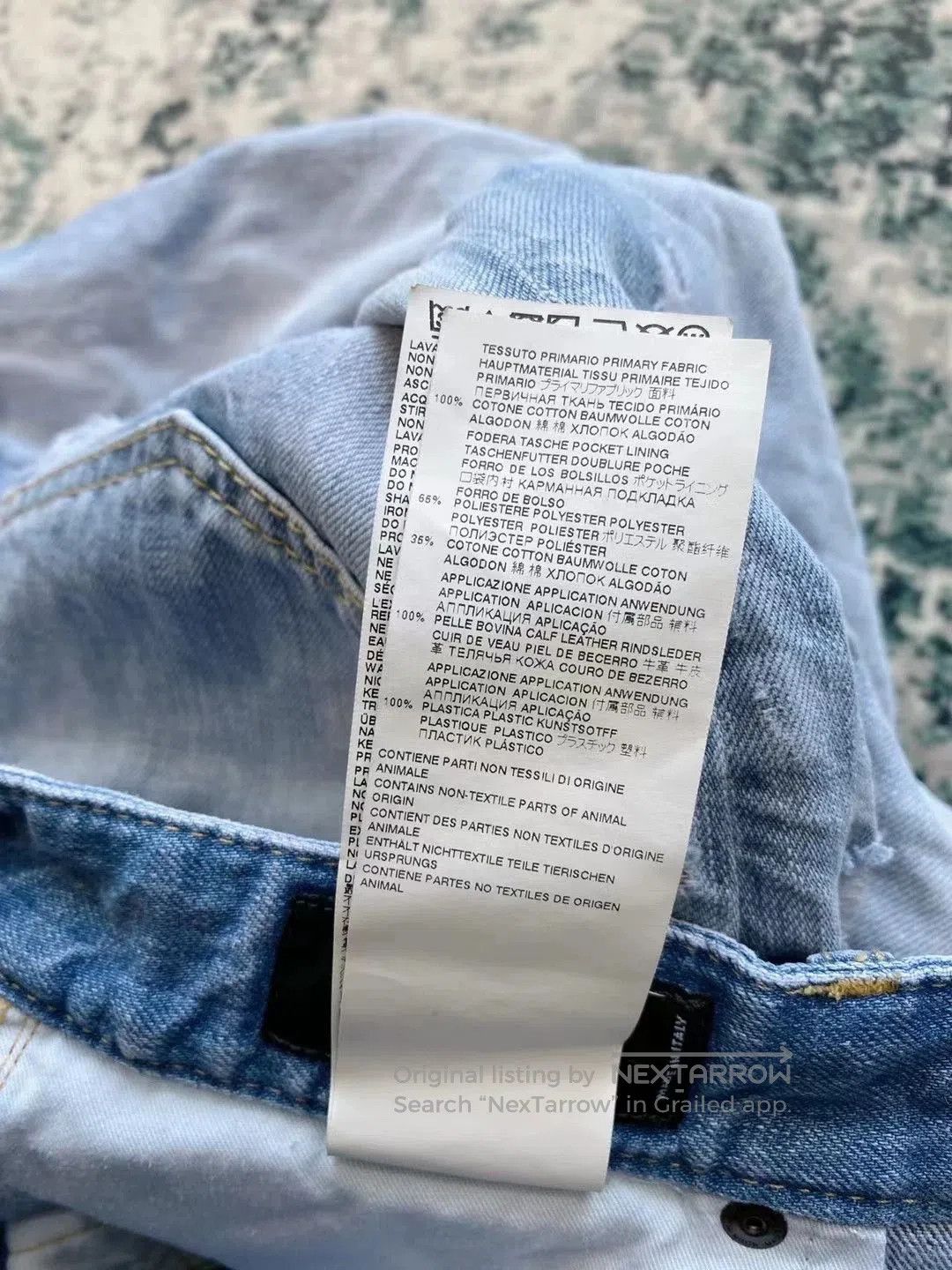 Dsquared2 Dsquared2 Light Blue Combat Denim Pants. Size US 32 / EU 48 - 7 Thumbnail