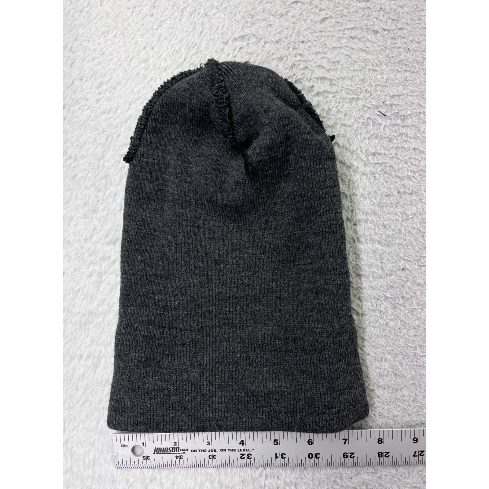 Vintage VINTAGE Beanie Hat Unbranded Knit Adult One Size Dark Heather Gray Ski Winter Snow Men Women Size ONE SIZE - 3 Thumbnail