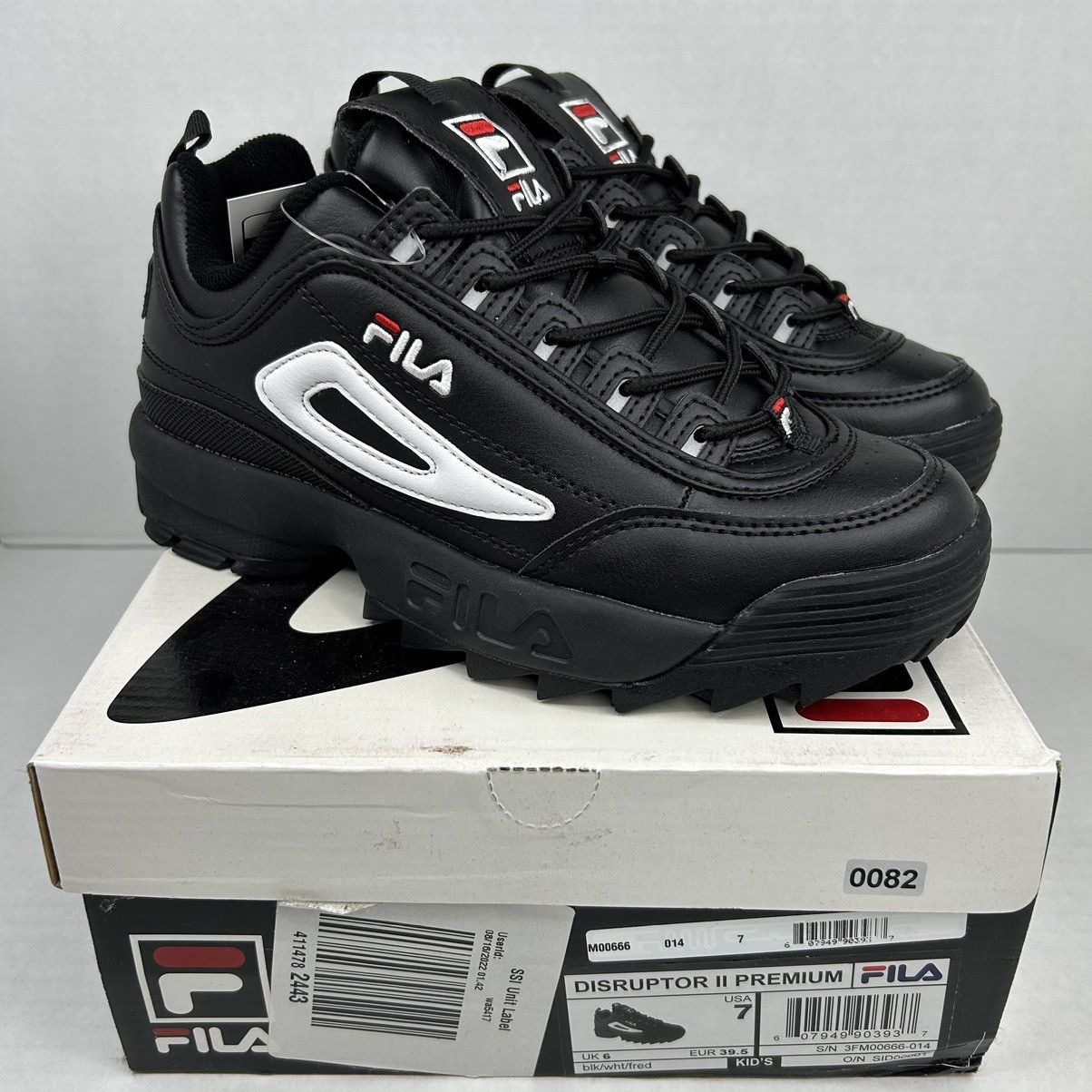 image of Fila Disruptor Premium 2 Sneakers Black Size 7, Women's