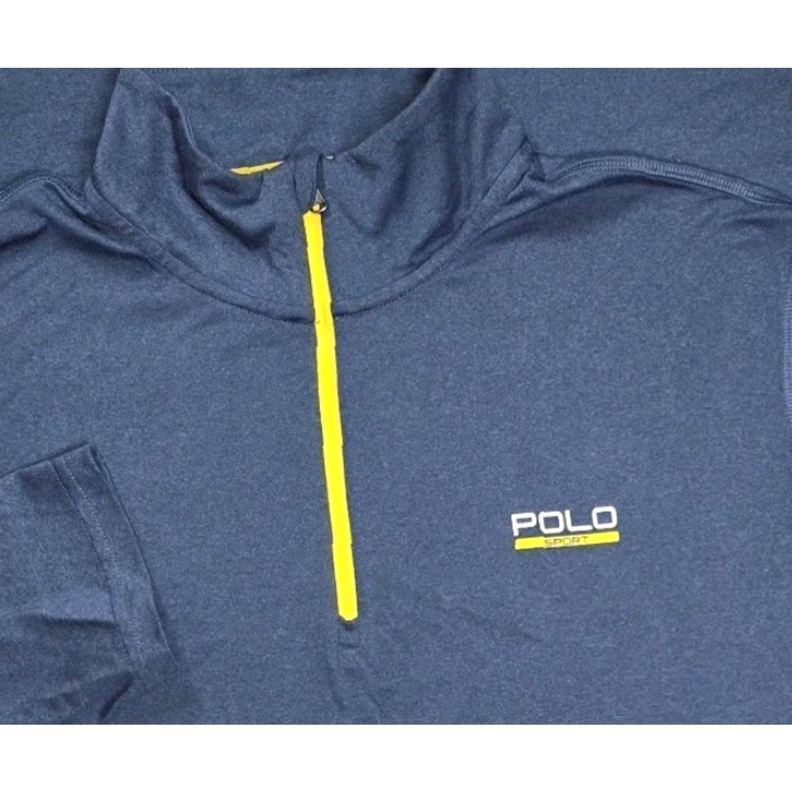Polo Ralph Lauren Ralph Lauren Polo Sport Pullover 1/4 Zip XL Blue - Men - Mock Neck - 90s Sports Logo Embroidered Performance Activewear Shirt Size US XL / EU 56 / 4 - 3 Thumbnail