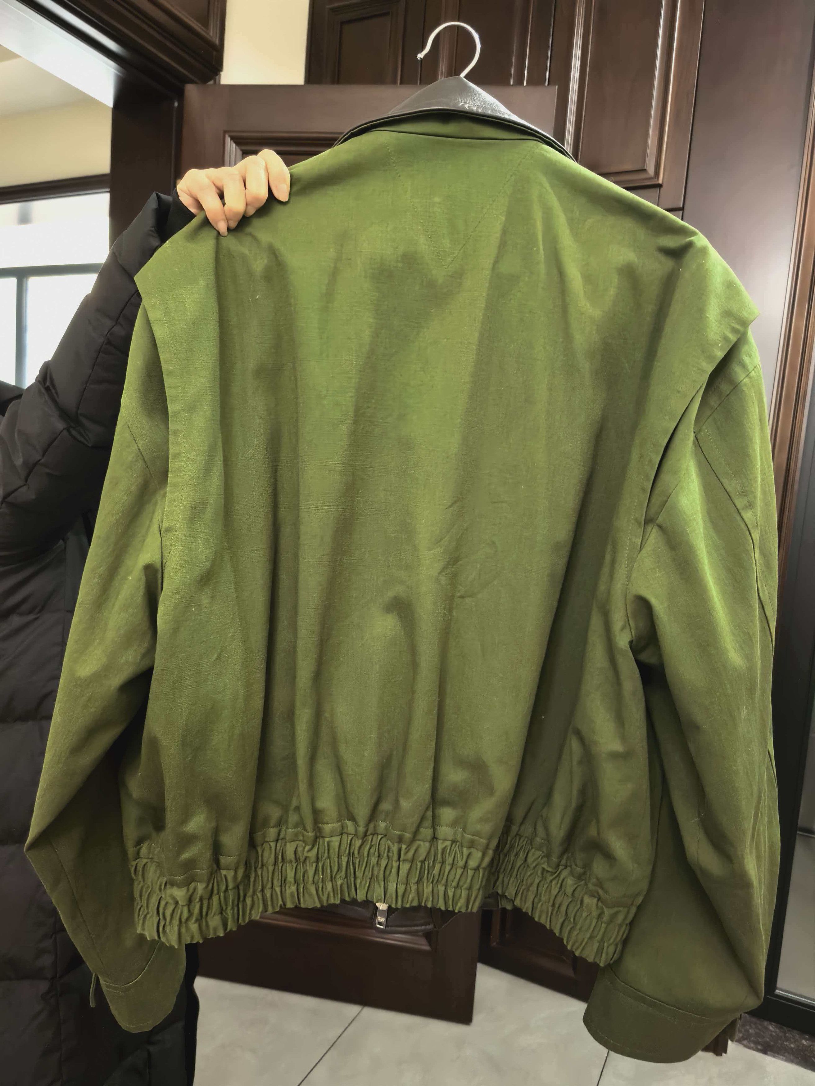 Bottega Veneta blouson jacket green leather Size US L / EU 52-54 / 3 - 8 Thumbnail