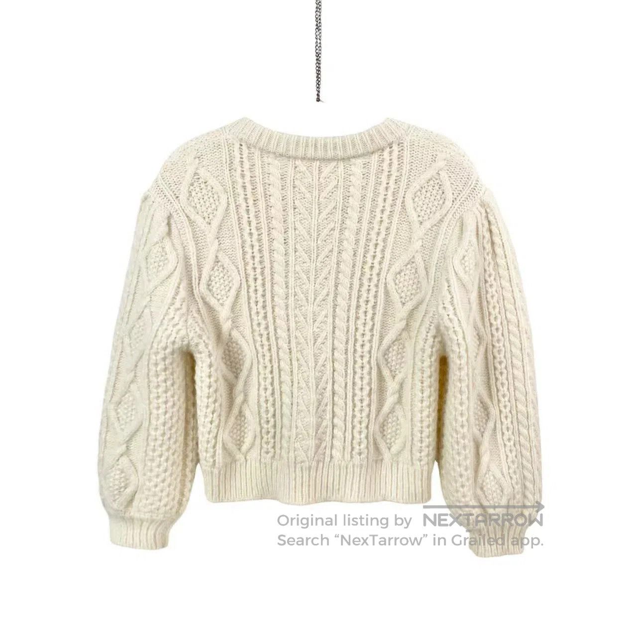 Celine Celine Embossed single-breasted wool knit| Size M / US 6-8 / IT 42-44 - 2 Thumbnail