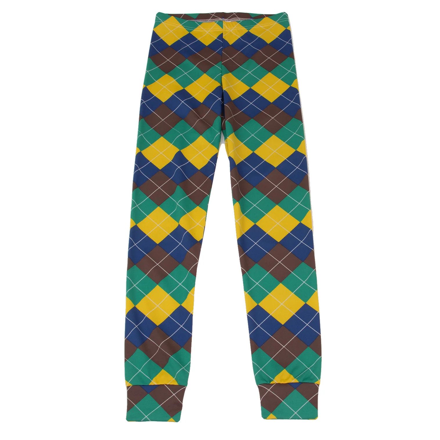 Comme des Garcons Homme Plus Checkered Leggings Pants in Green, Blue, and Brown Size US 30 / EU 46 - 1 Thumbnail
