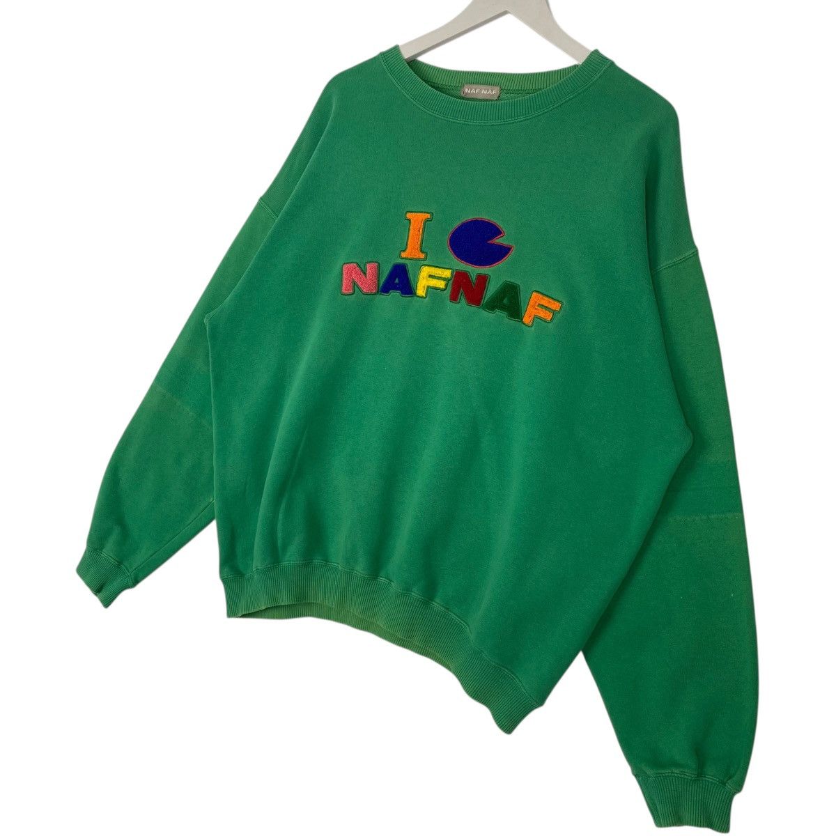 Other Vintage 90s Naf Naf Paris Sweatshirt Crewneck Big Logo Size US L / EU 52-54 / 3 - 2 Thumbnail