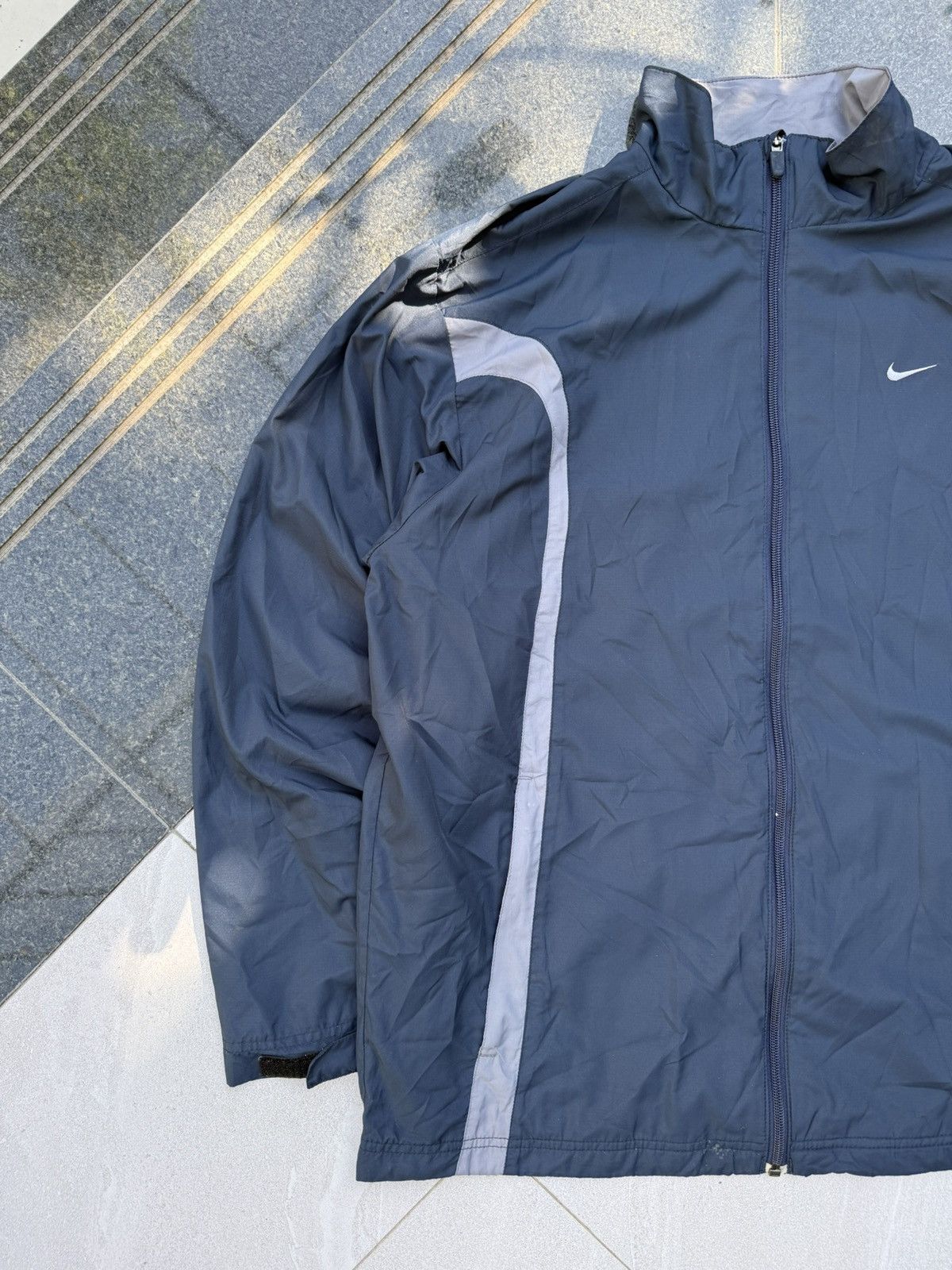 Nike 90’s NIKE RARE SWOOSH Y2K RETRO ZIP NYLON LOGOVINTAGE JACKET Size US L / EU 52-54 / 3 - 4 Thumbnail